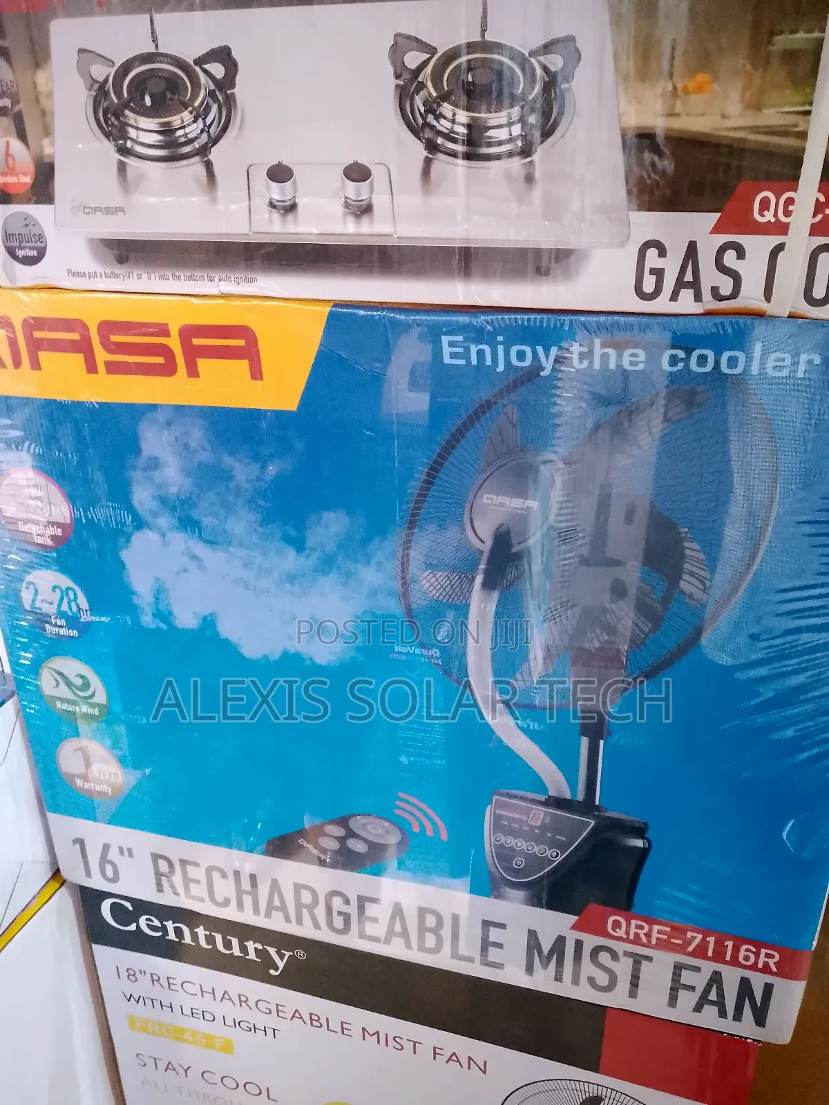 18inches Rechargeable Mist Fan