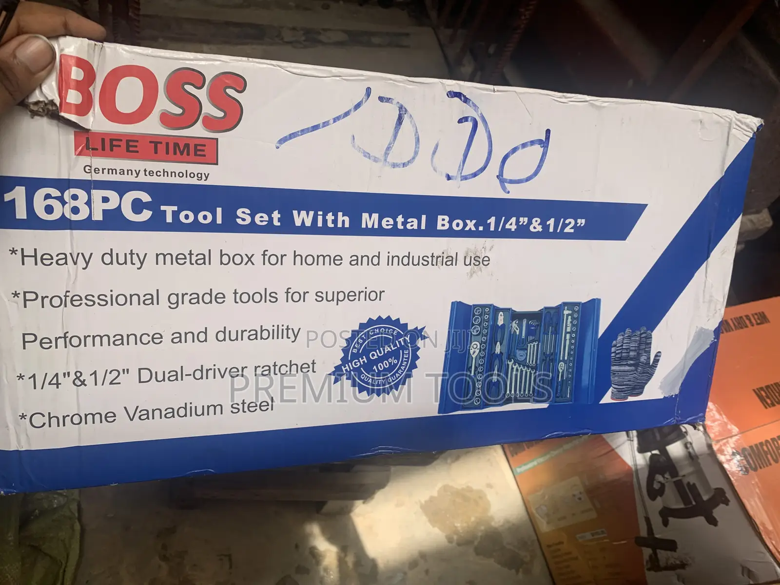 168pcs Metal Tools Set With Metal Box