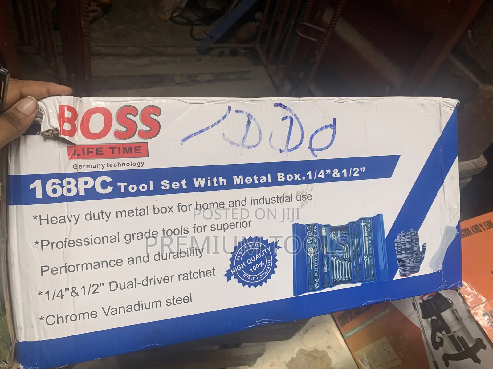 168pcs Metal Tools Set With Metal Box