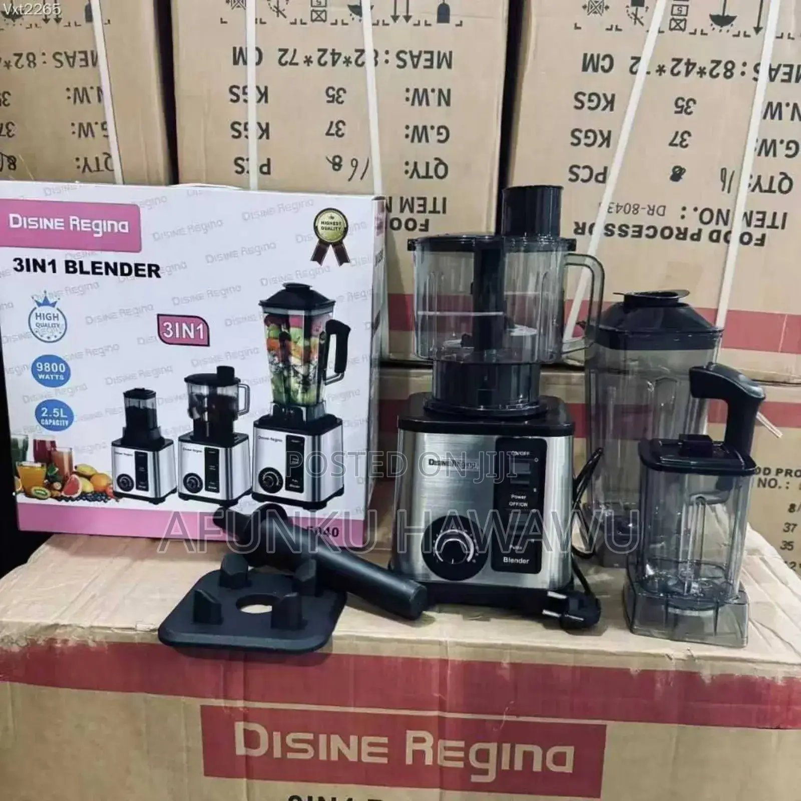 3in1 Dessine Regina Blender 9800watt, 2.5litres