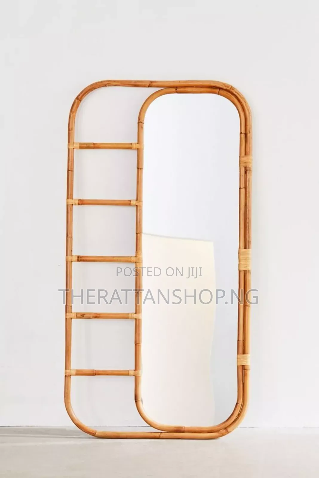 Free Standing, Handcrafted, Long Cane Mirrors