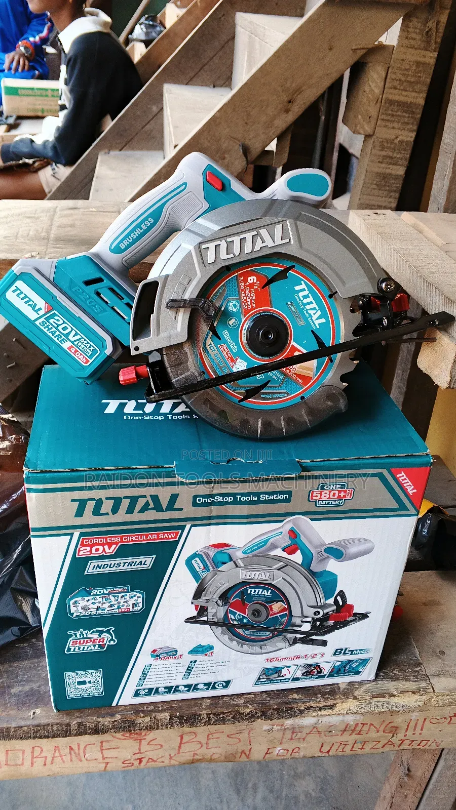Cordless Circular Saw Machine Total 165mm