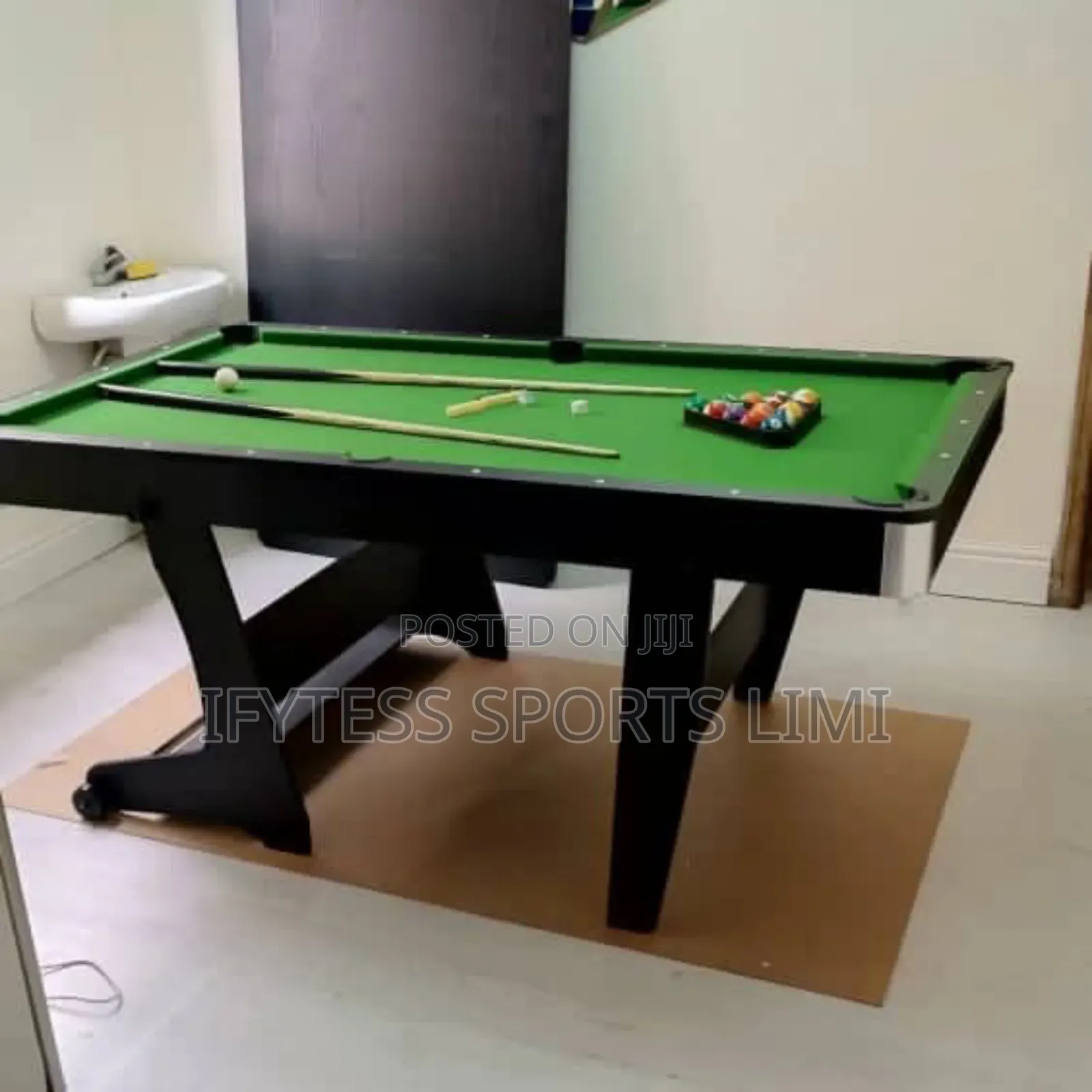 6ft Foldable Snooker Table With Accessories.