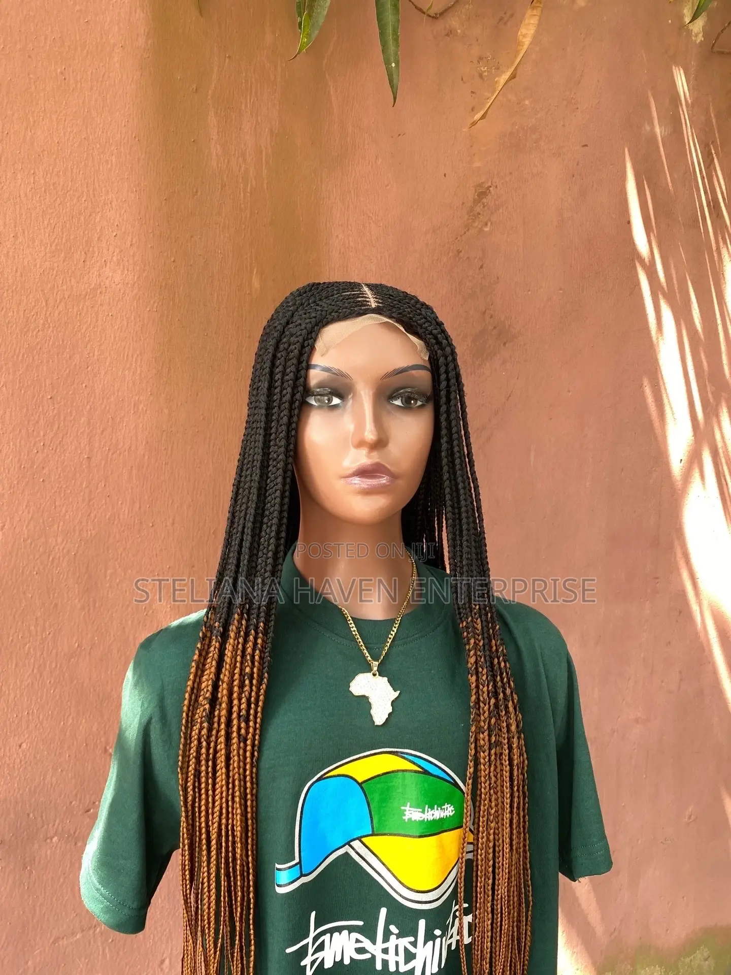 Dual Colored Closure Wig