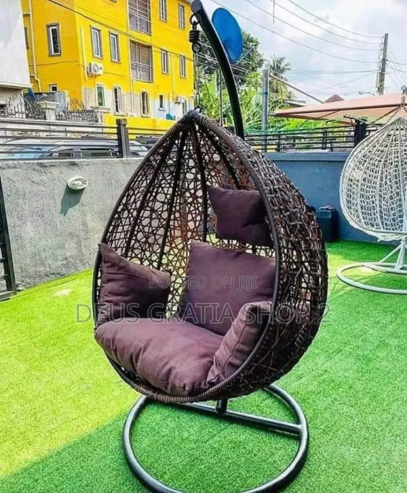 Rattan Swing Chair for Balcony