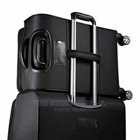 Samsonite Stackit 2-Piece Softside Spinner Luggage Set Black