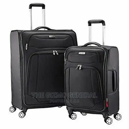 Samsonite Stackit 2-Piece Softside Spinner Luggage Set Black