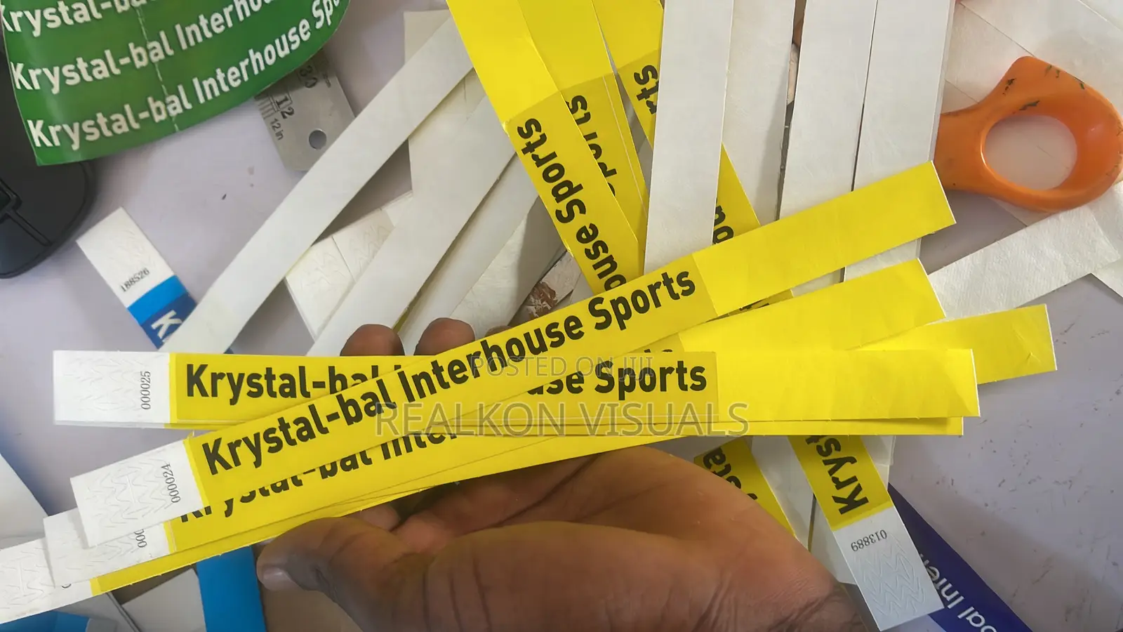 Part Wristband With Printing