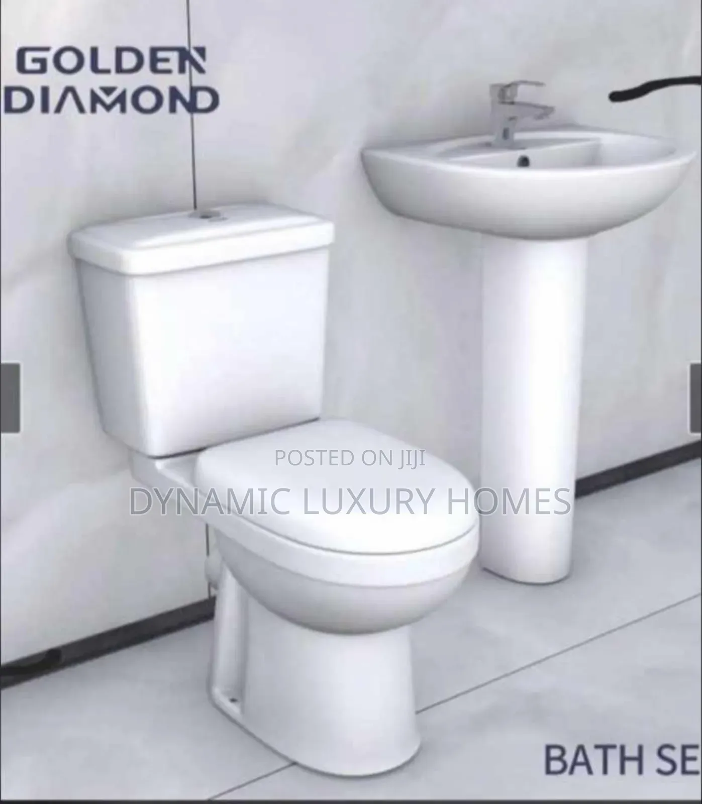 Golden Diamond Water Closet Complete Set Bath