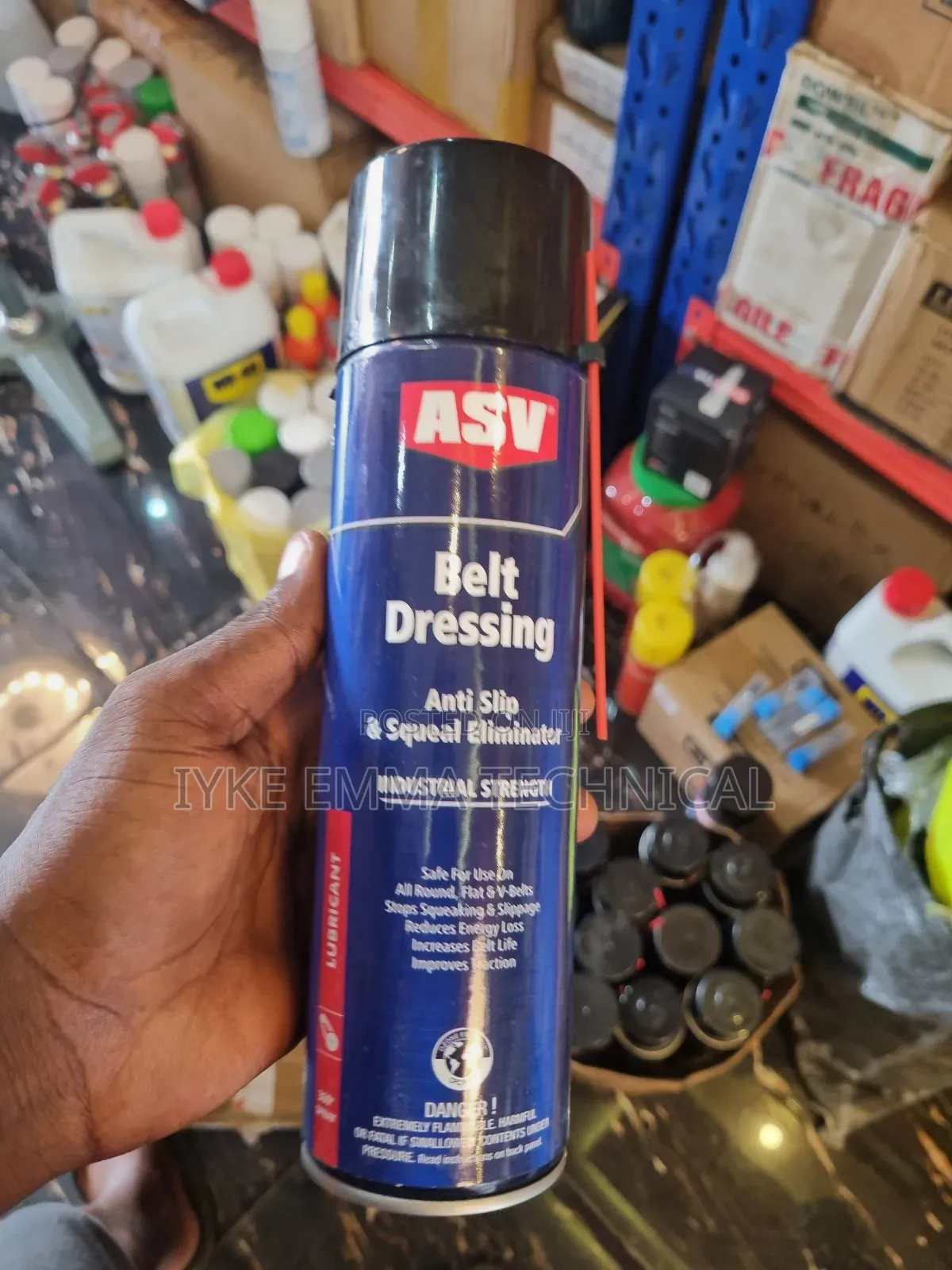 Belt Dressing Anti Slip and Squeal Eliminator Asv Lubricant