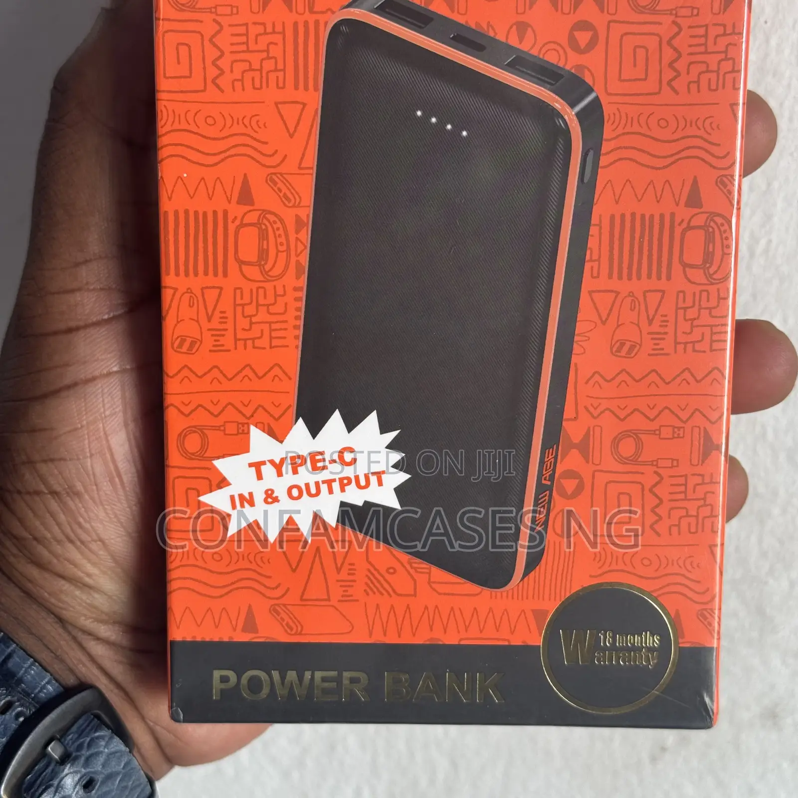 New Age 12500mah Supports Type C in and Out Power Bank