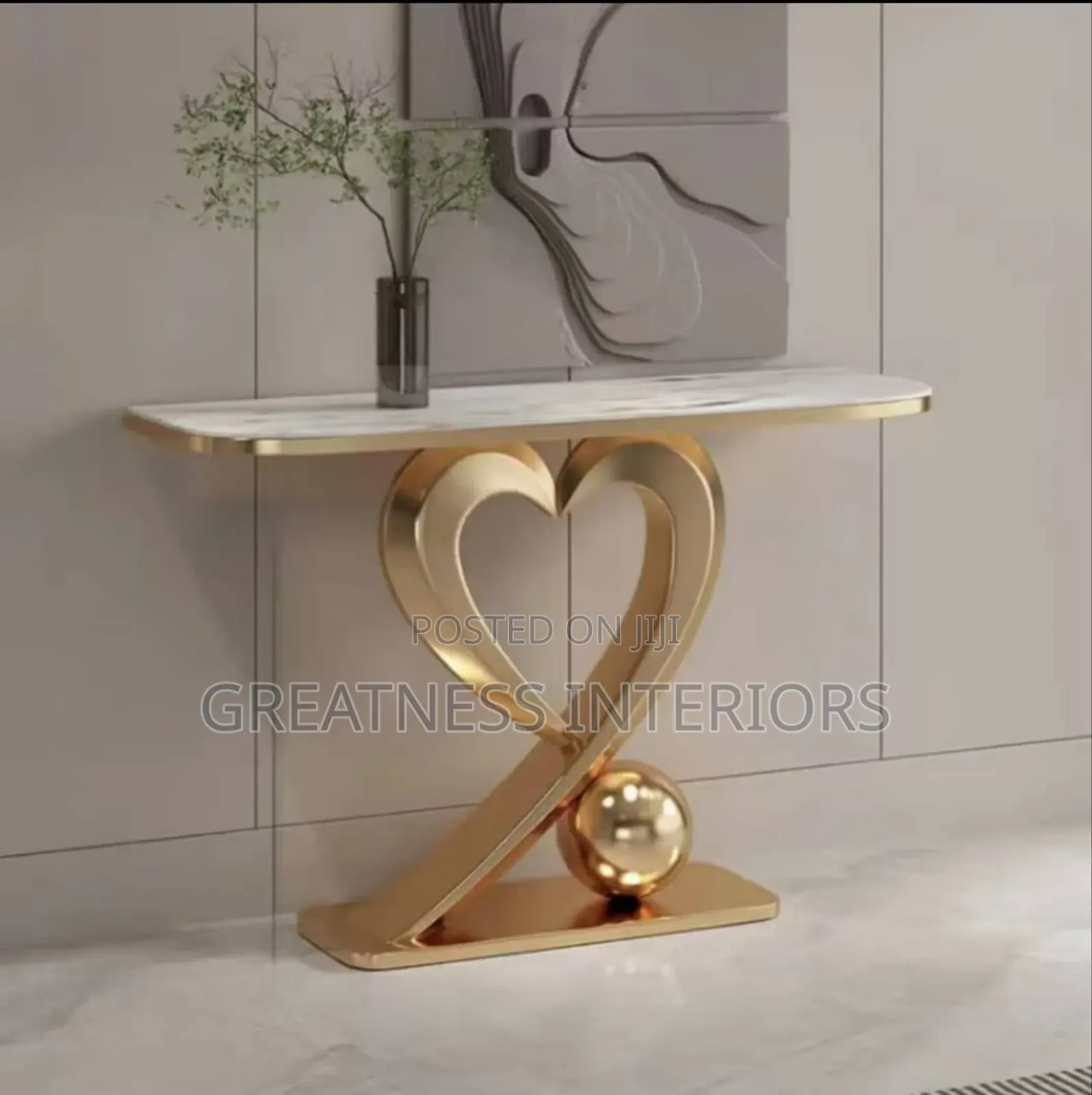 Luxurious Unique Imported Side Wall Console