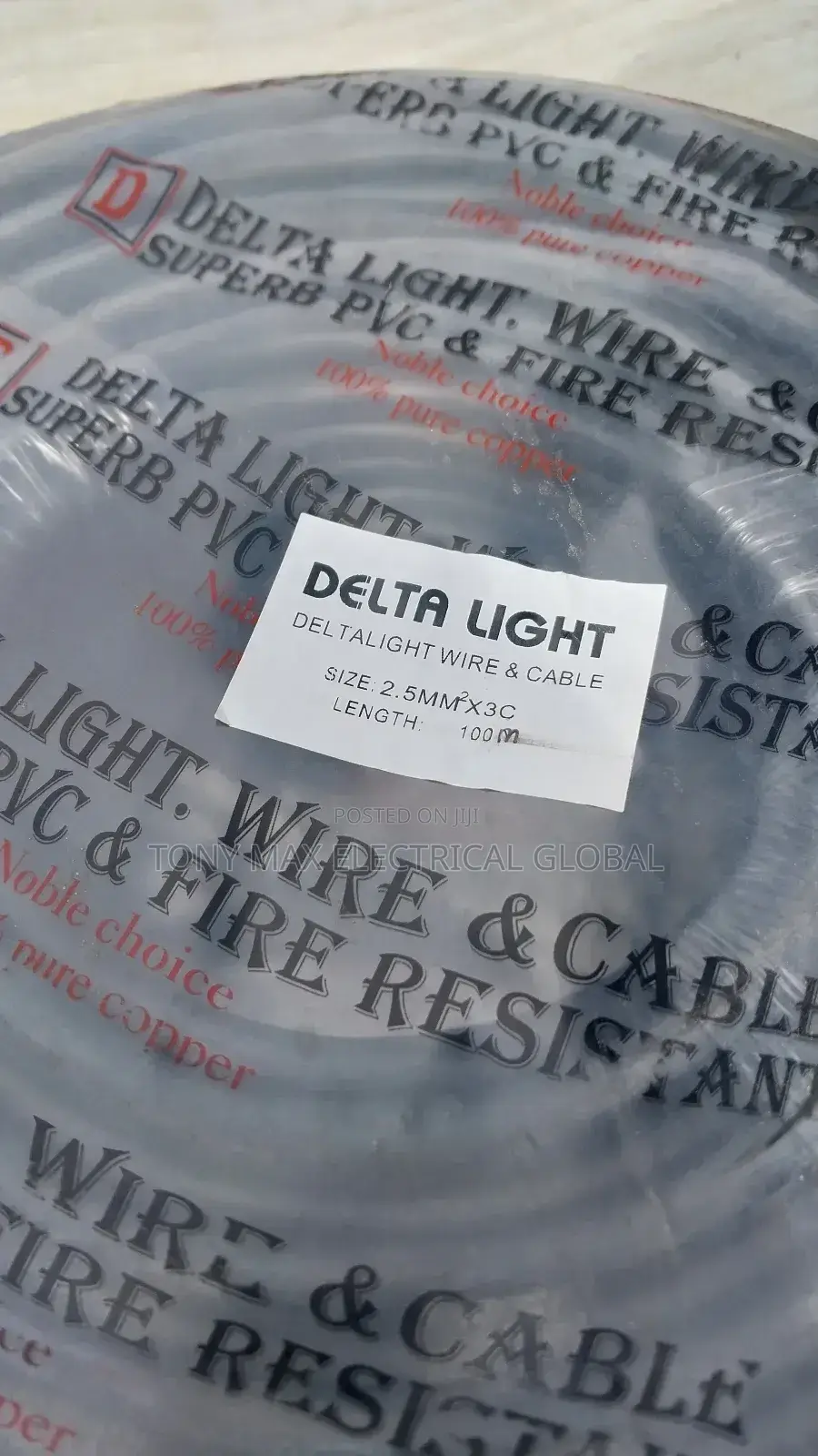 100%Puer 2.5mm 3core Flexible Cable 100metres