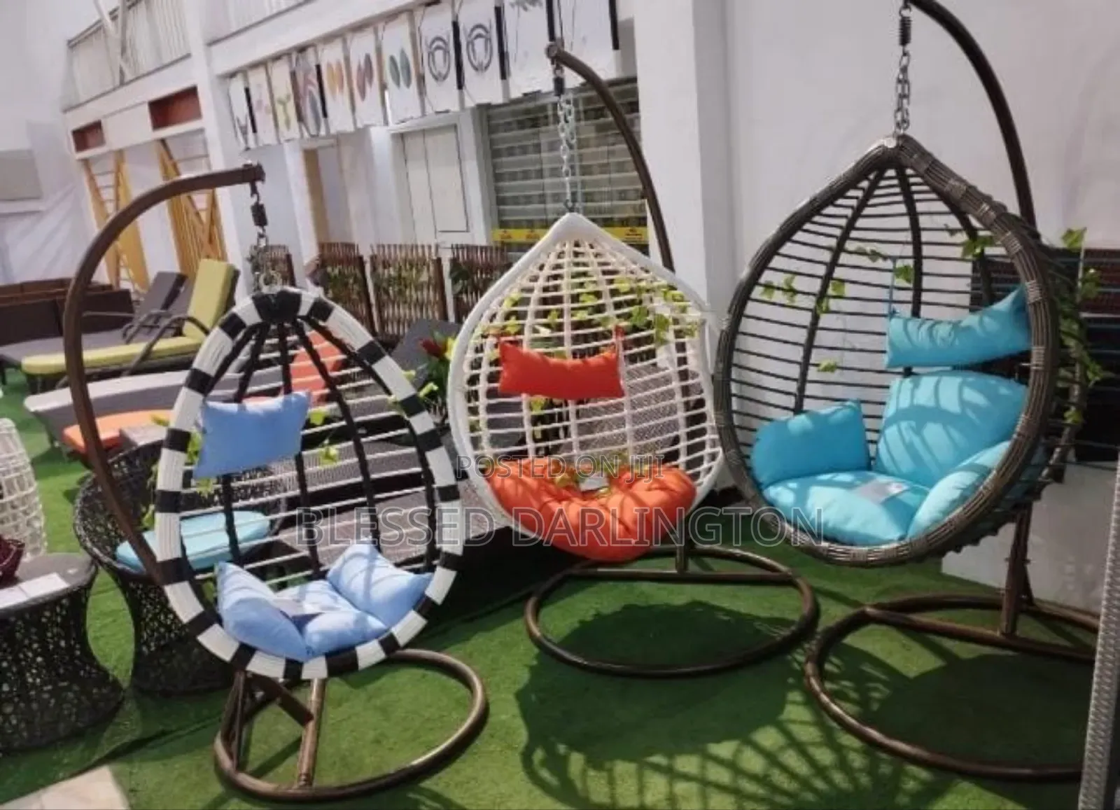 Swing Rattan Basket Seat