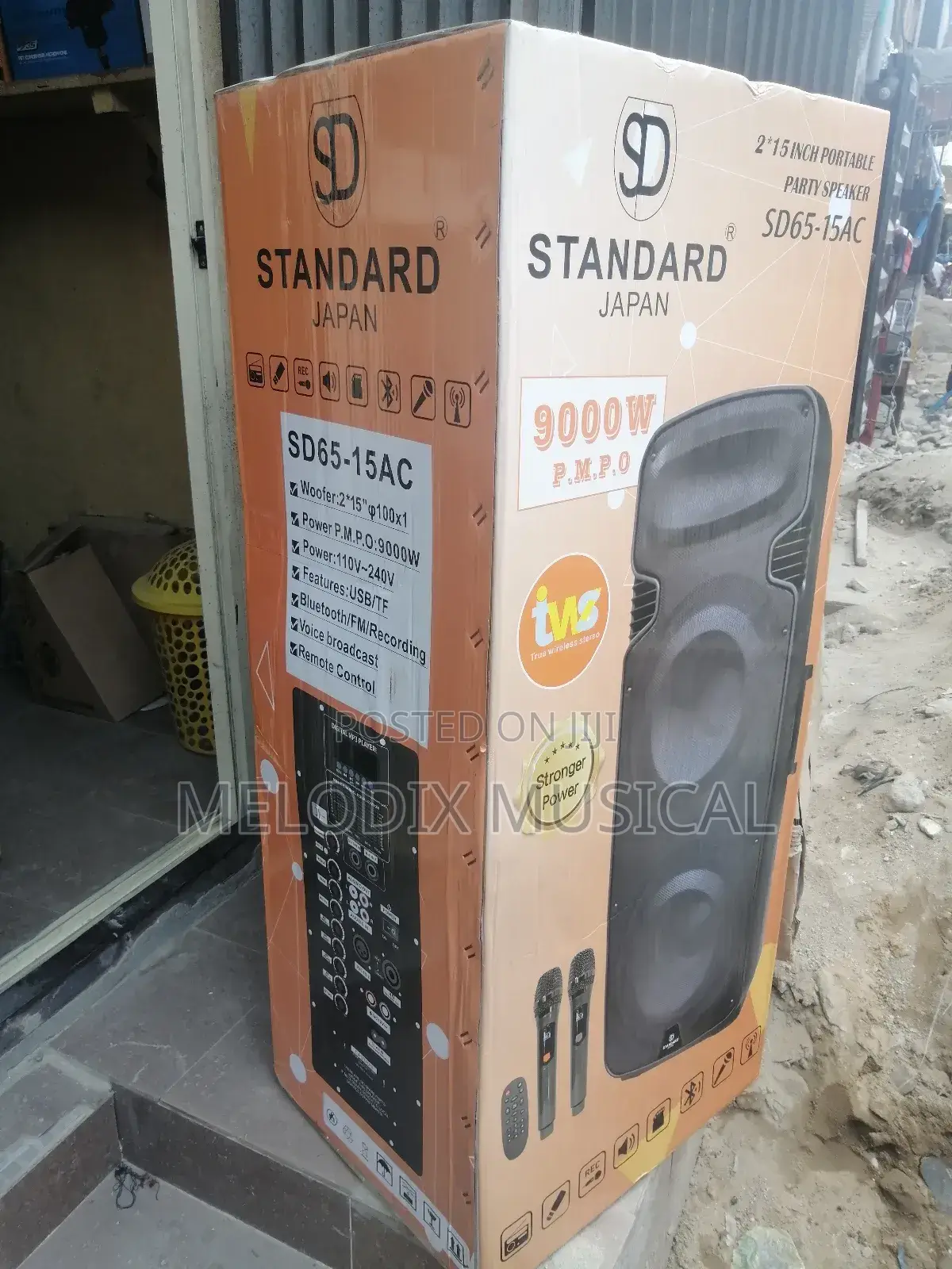 Standard Japan 2"15 Inch Portable Party Speaker Sd65-15ac