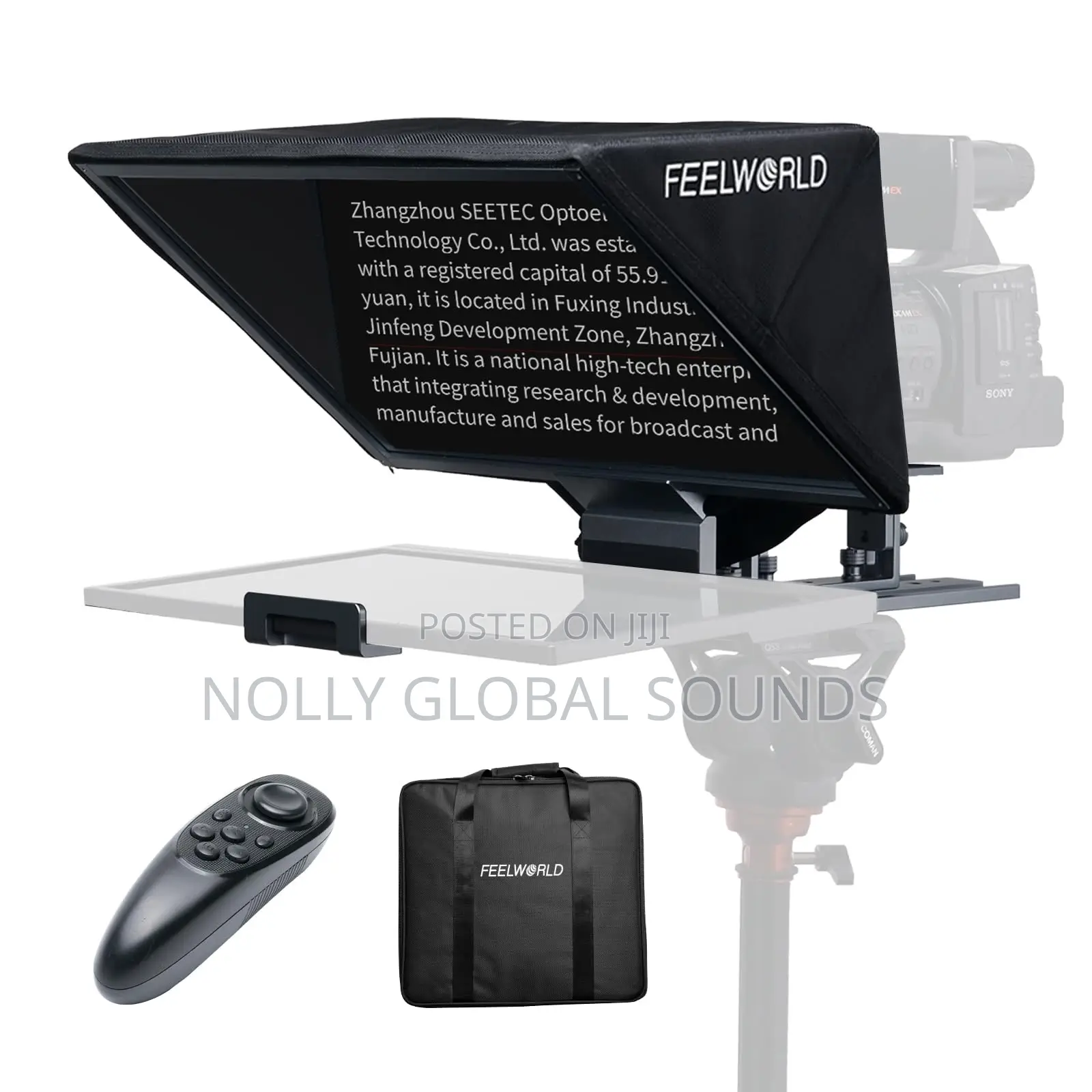 Feelworld Tp16 16inch Folding Teleprompter 4 Stream Speech