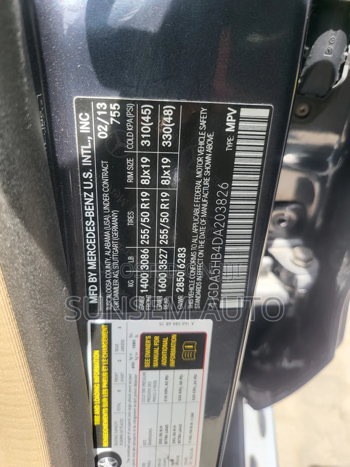 Mercedes-Benz M Class ML 350 4Matic 2013 Gray