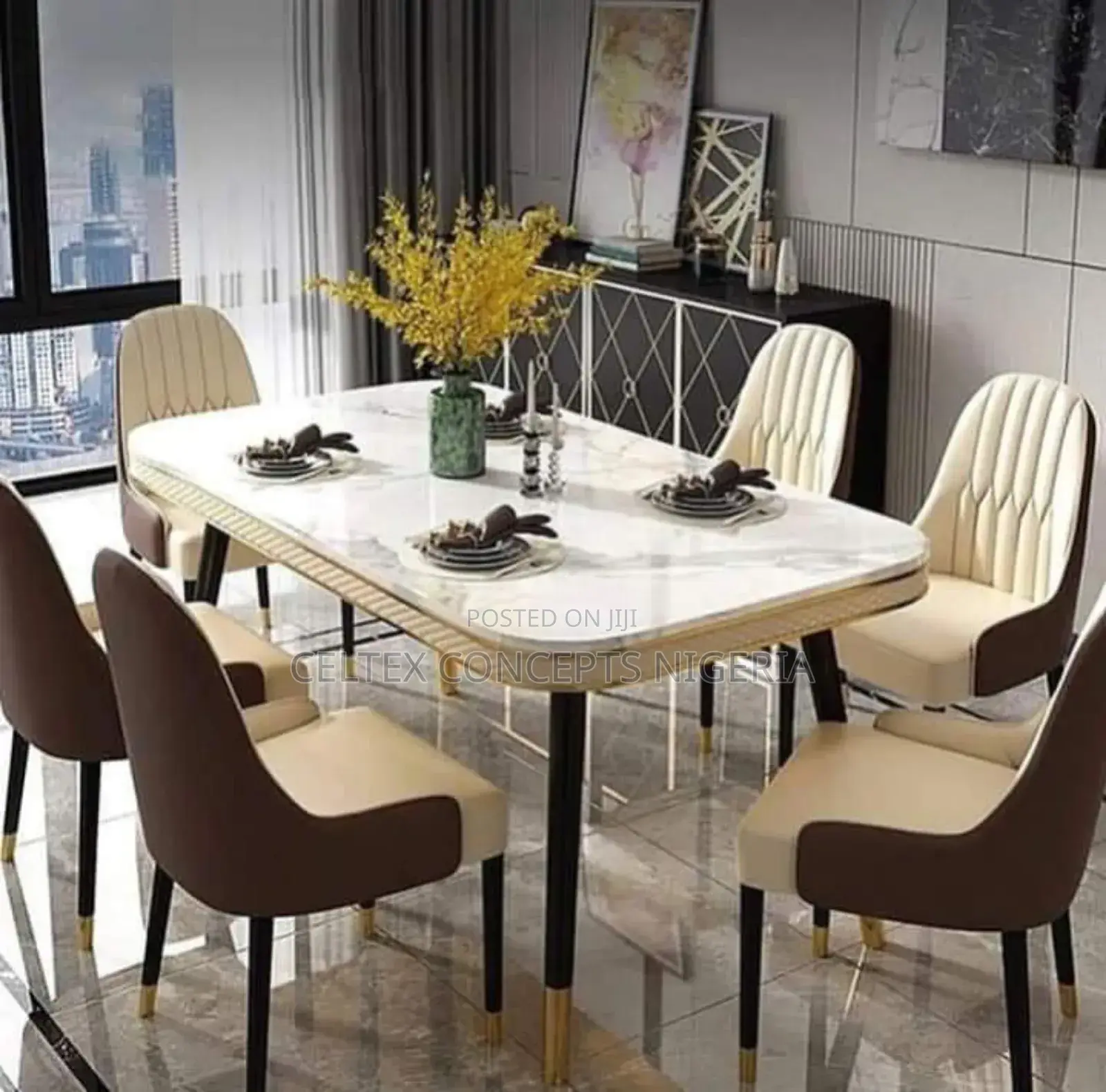 Marble Dining 6 Seater