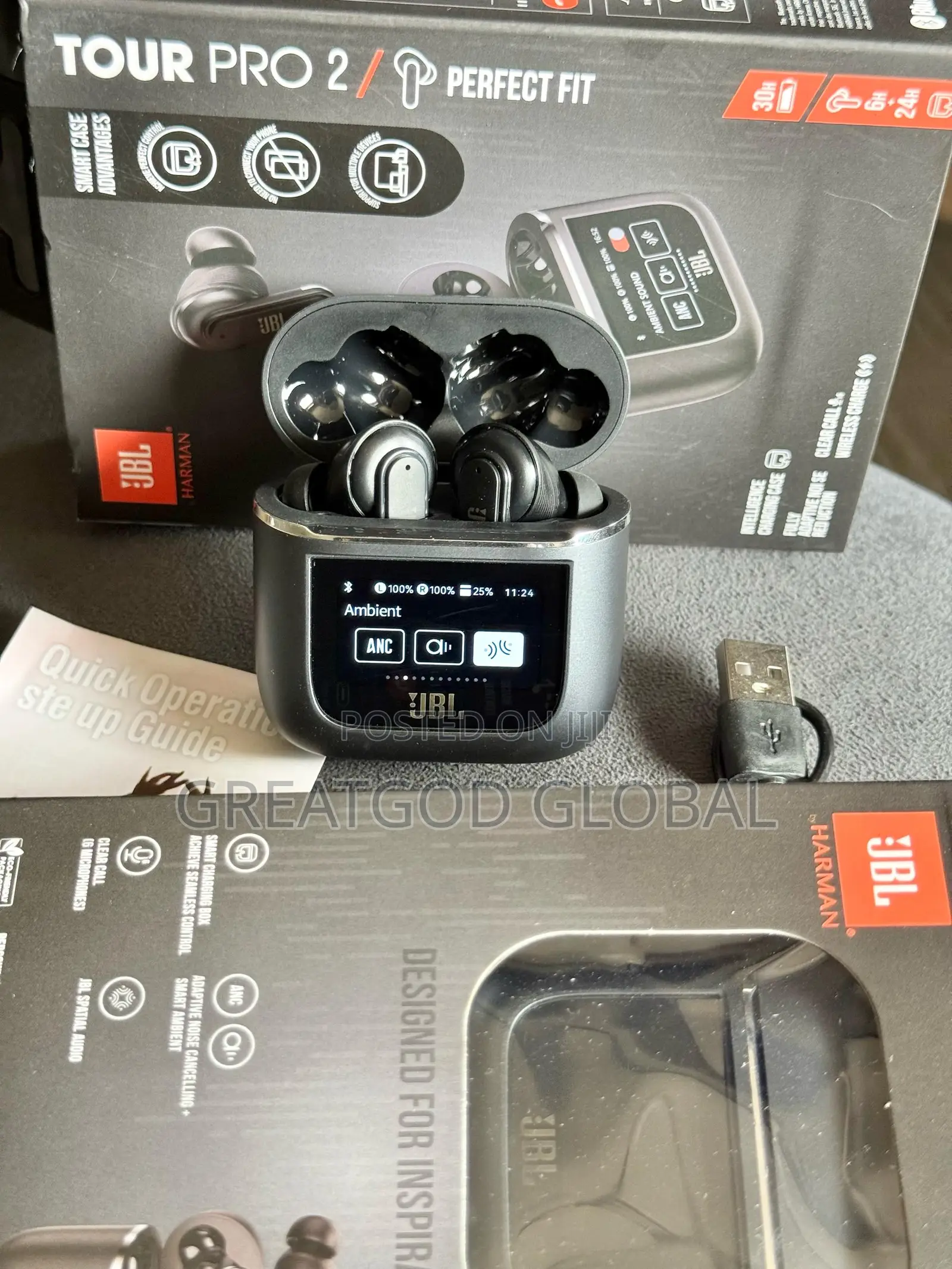 JBL Tour Pro 2 Smart Charging Case Airpod