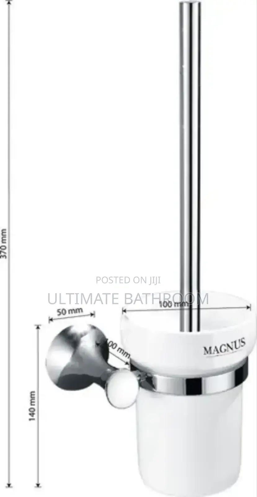 High Quality Chrome Ceramic Toilet Brush