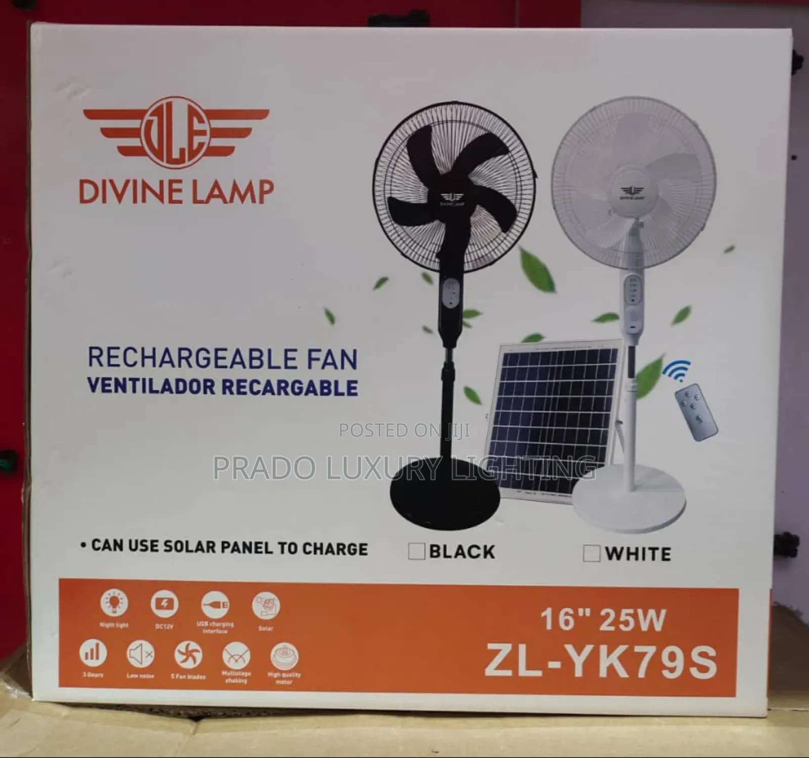 Divine Lamp Solar Fan
