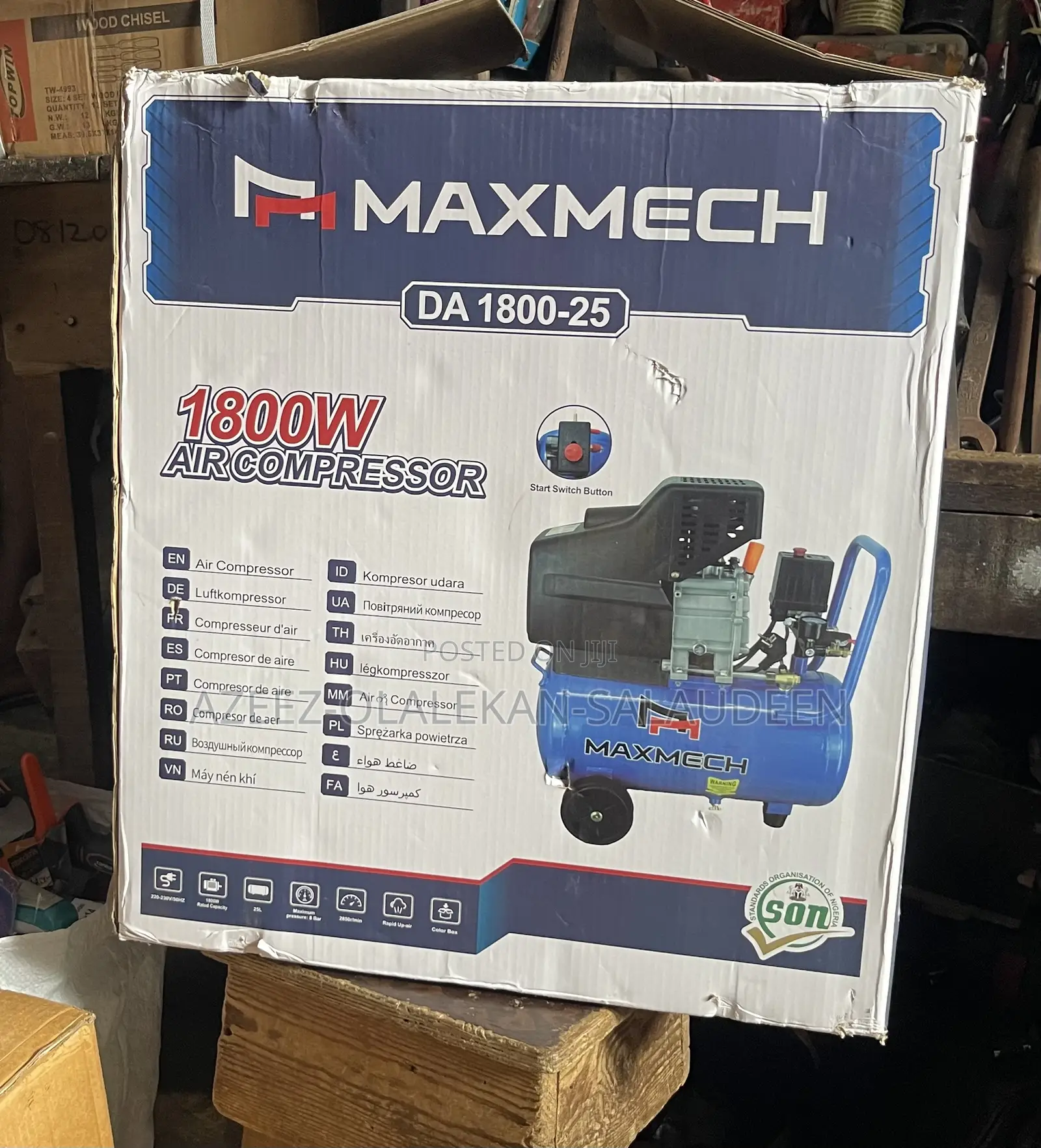 Maxmech Air Compressor 25liters 8bar