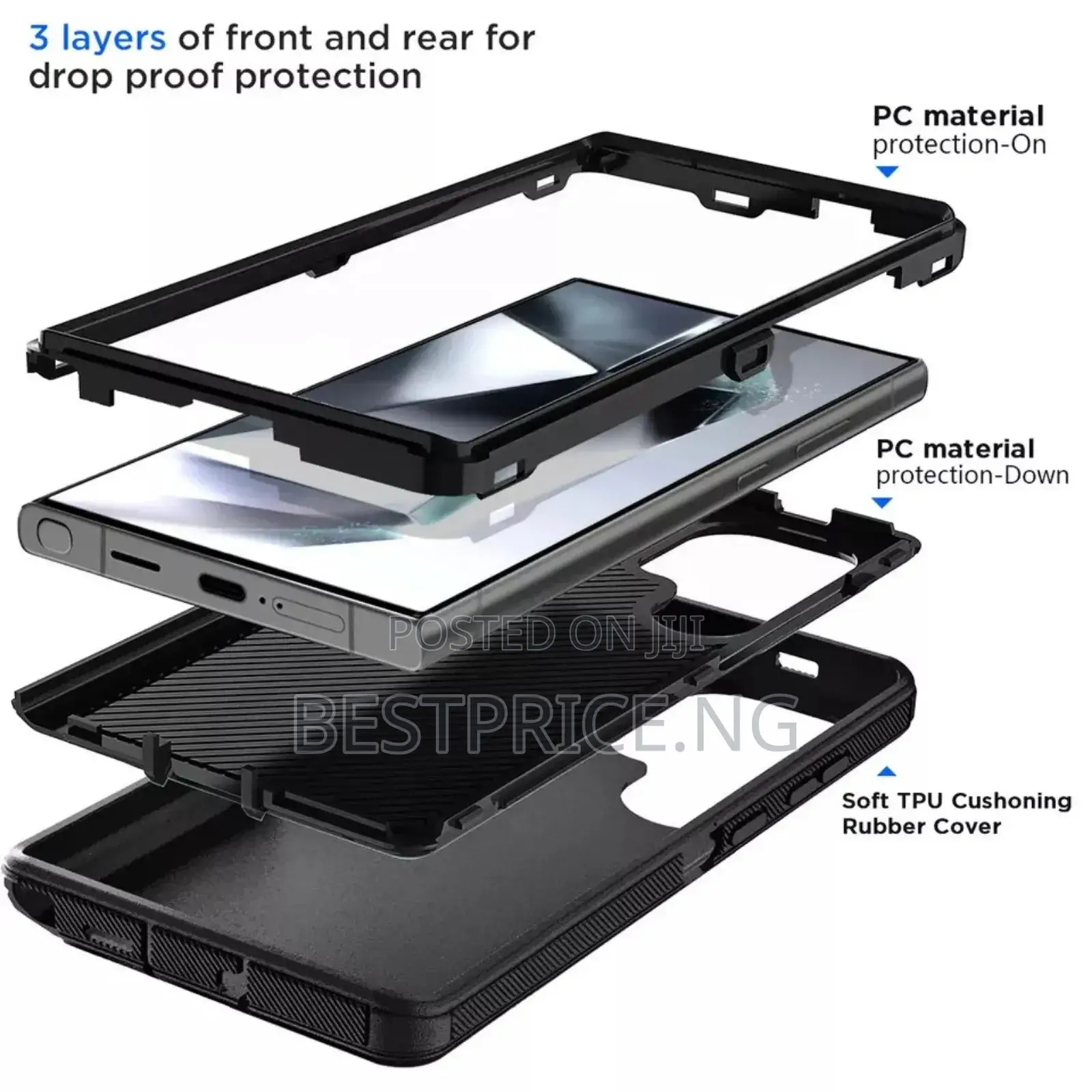 Samsung Galaxy S26/S25/S24/S23/S22/S21/S20/S10/A56/A36/A57 Rugged Case