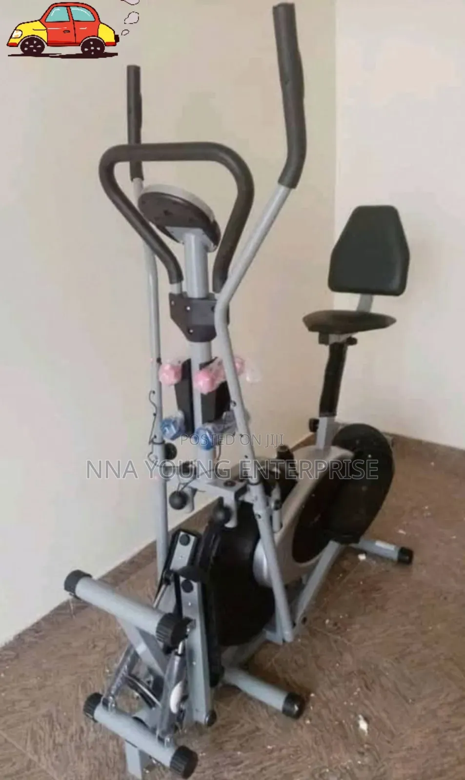 Generic Orbitrack Bike With Dumbbells