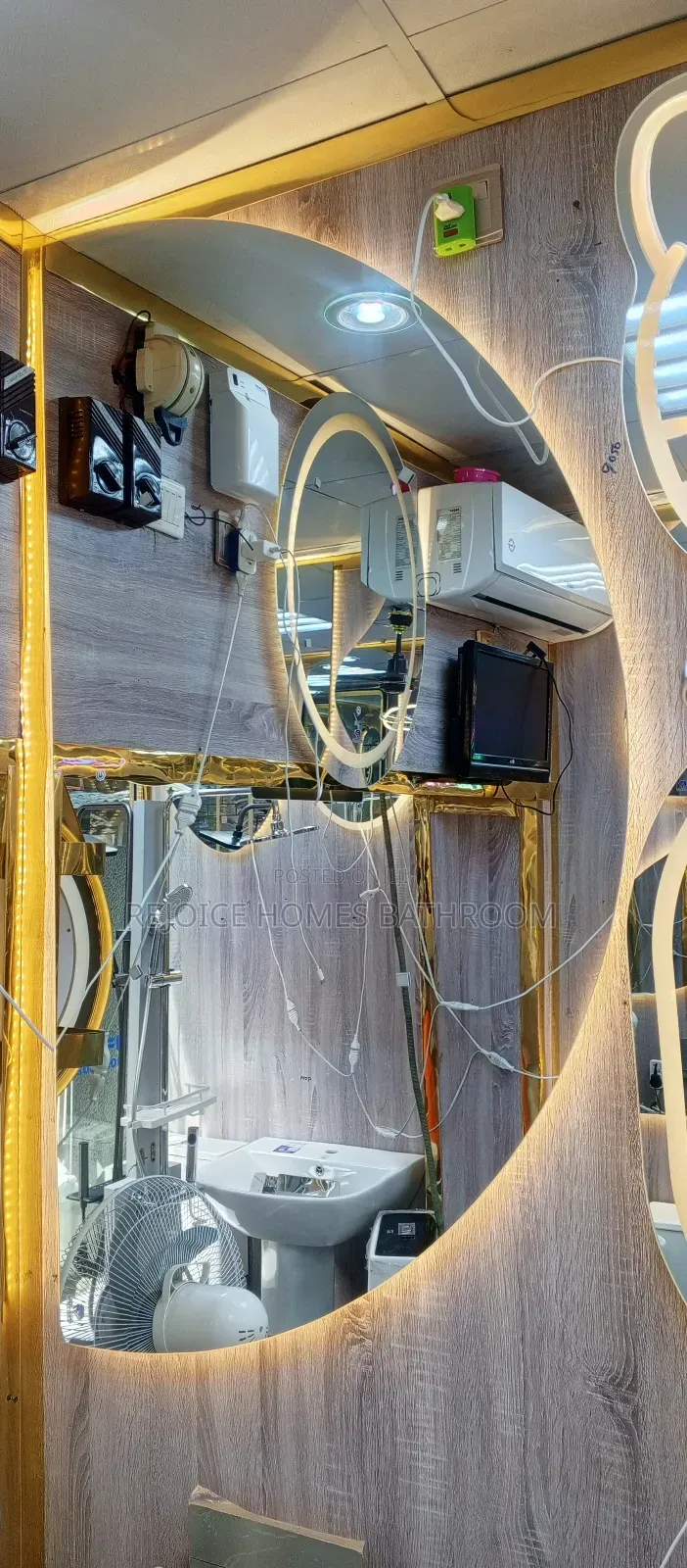 Half Moon Luxury Led Mirror Curve
