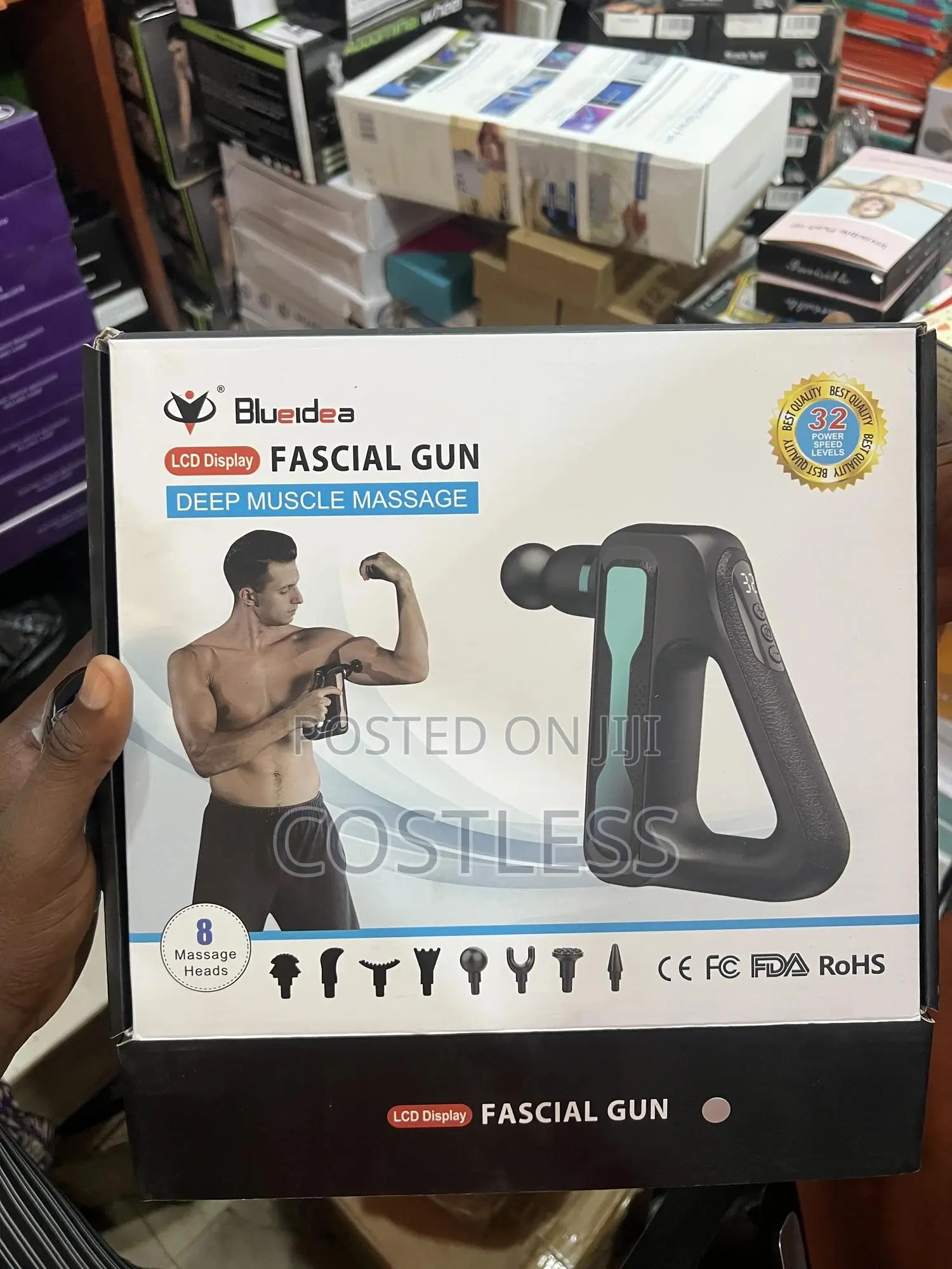 Deep Muscle Electric Massager With 8 Heads