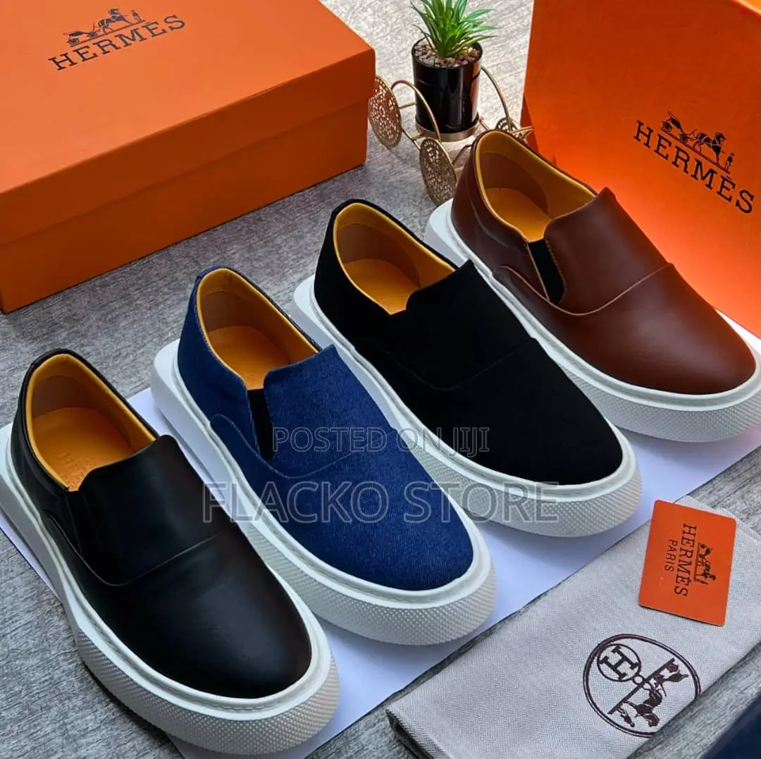 Original Hermes Casual Slip Ons Sneakers