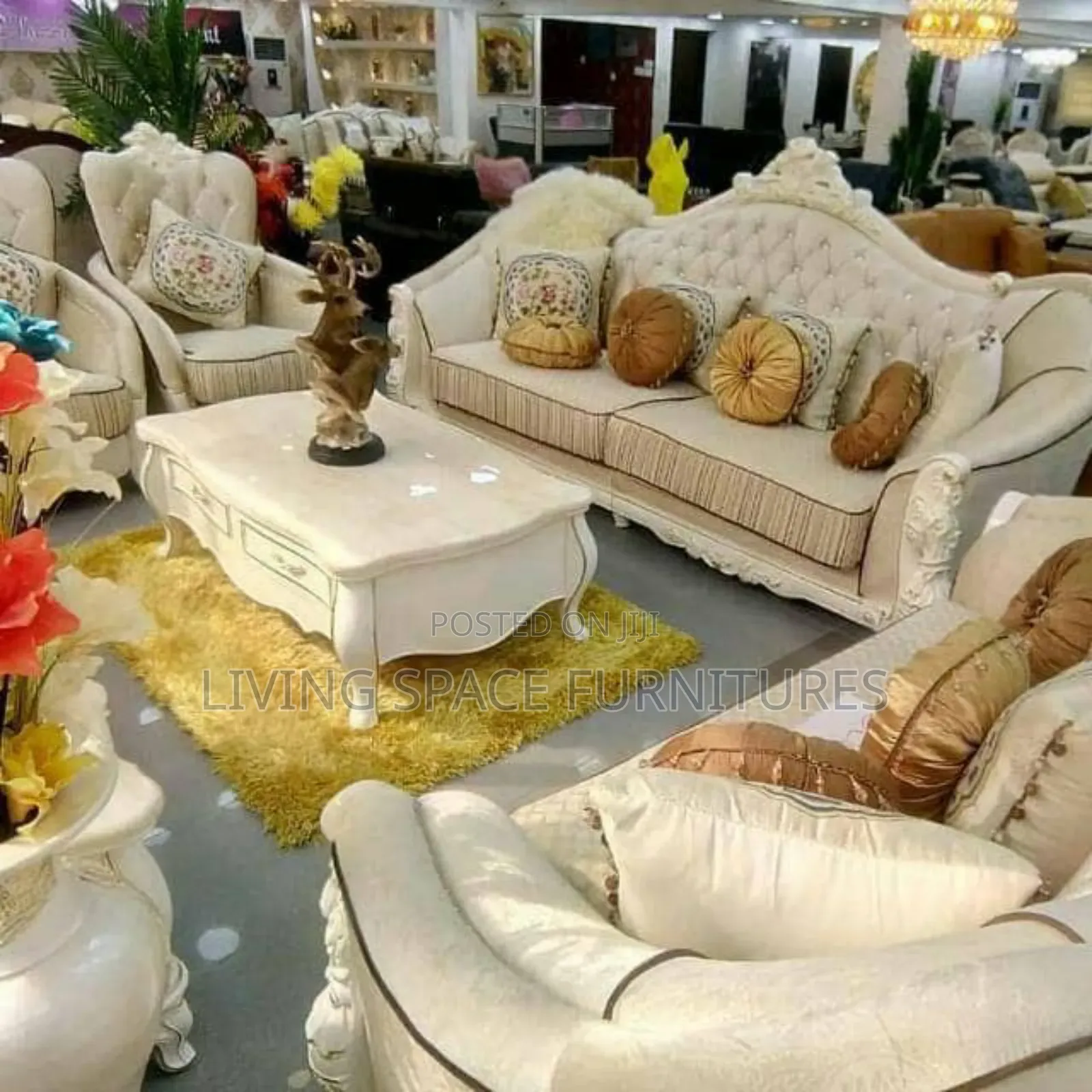 Luxury Royal Sofa Fabric Chairs by 7seaters Full Set