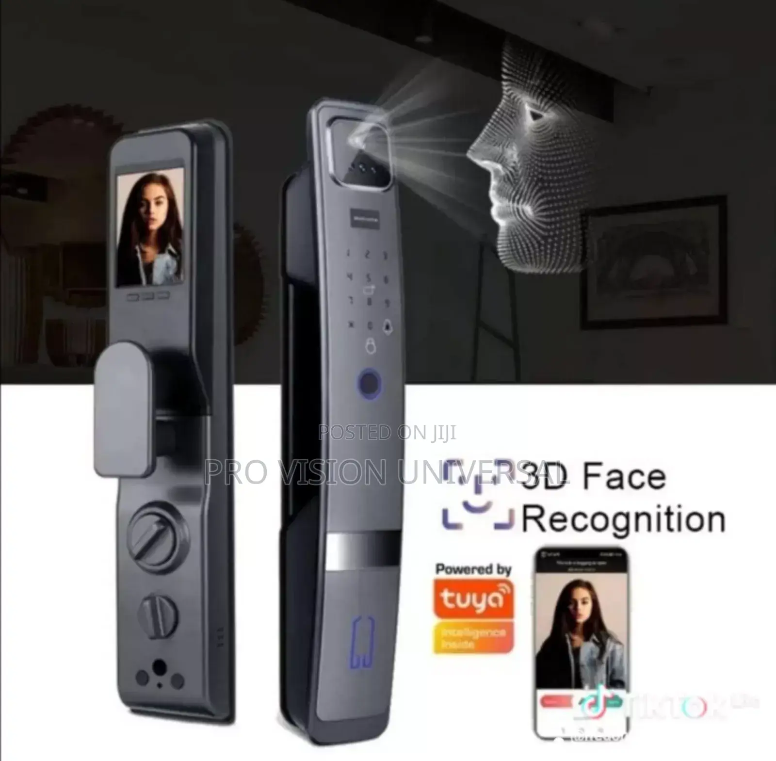 Smart Door Lock Also Has Fingerprint, Face Unlock, Key