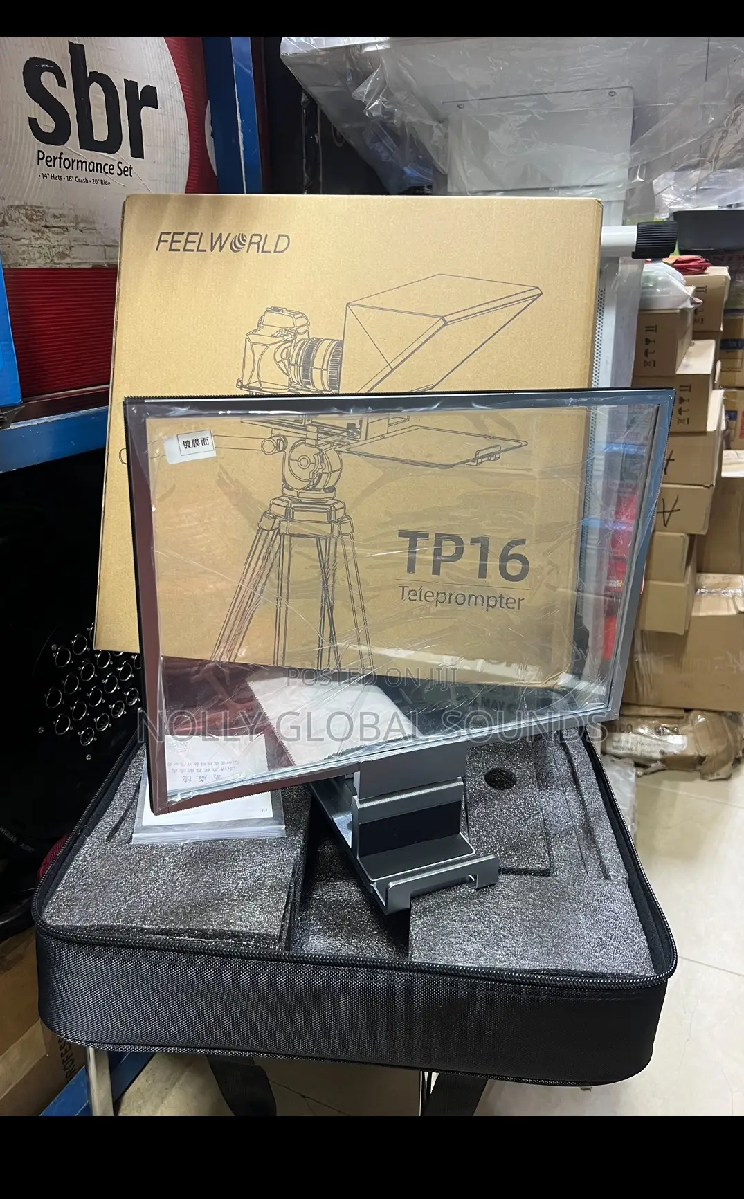 Feelworld Tp16 16inch Folding Teleprompter 4 Stream Speech