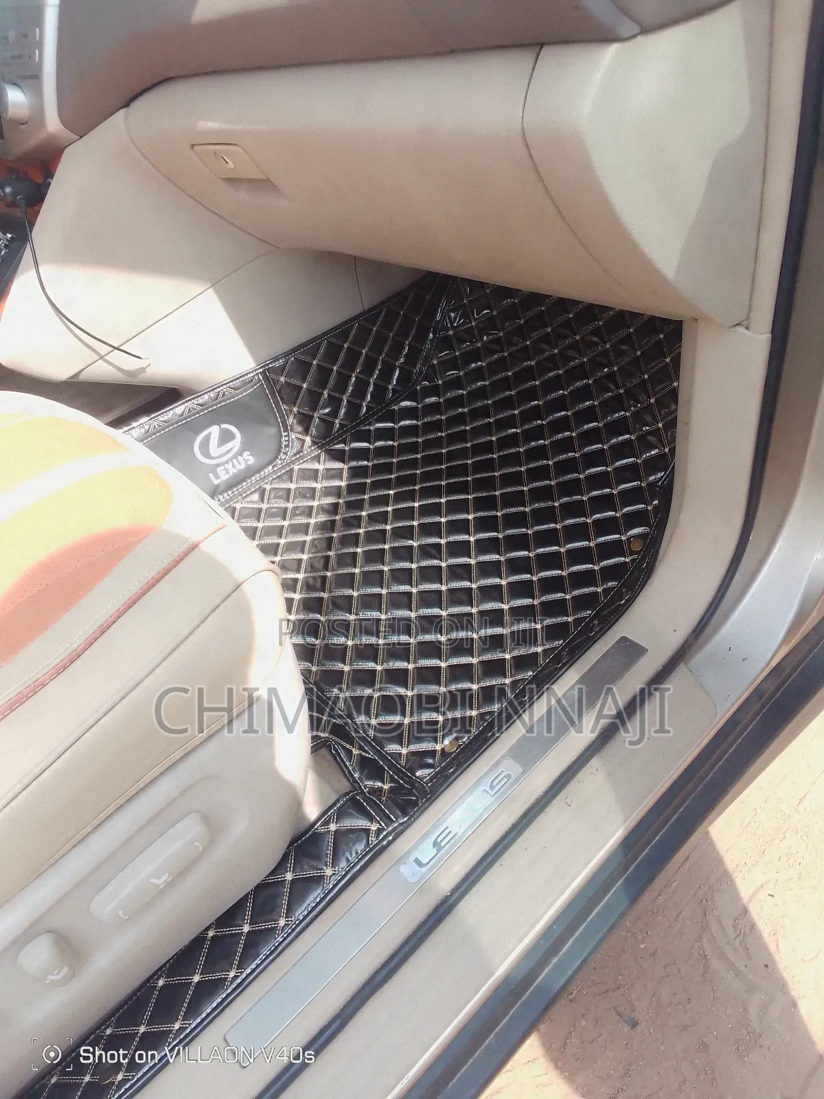 Leather Draft Foot Mat for Lexus Rx 330