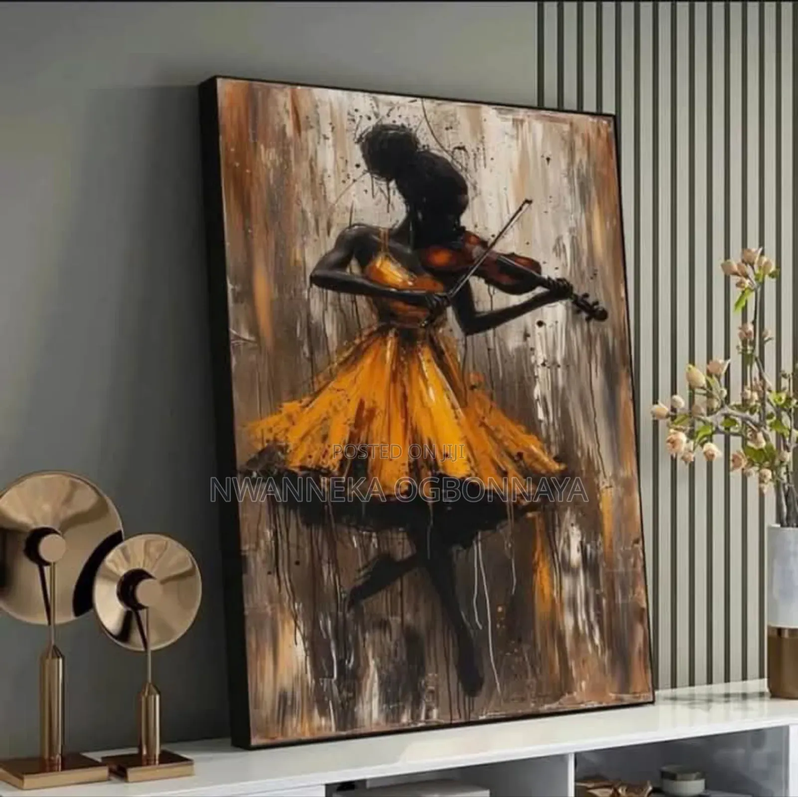Vibrant Figures Guilty Art Painting Print