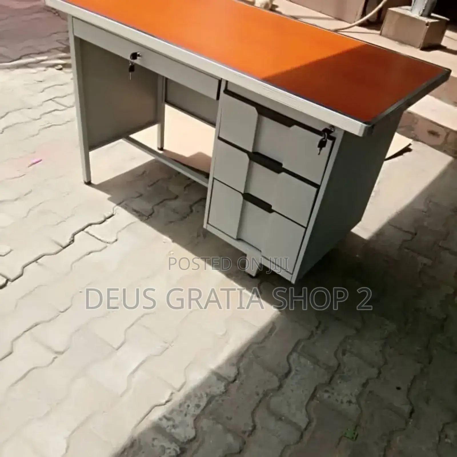 Metal Office Desk With Drawers