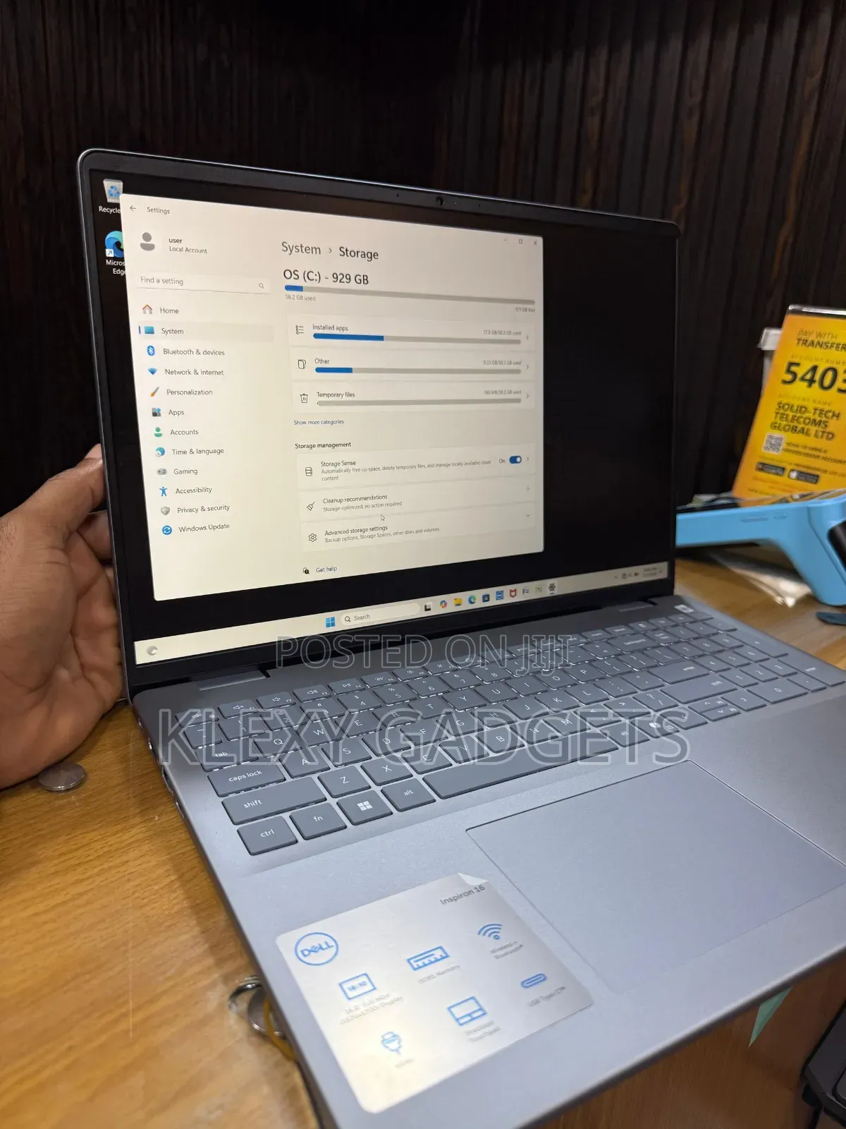 Laptop Dell Inspiron 5640 16GB Intel SSD 1T