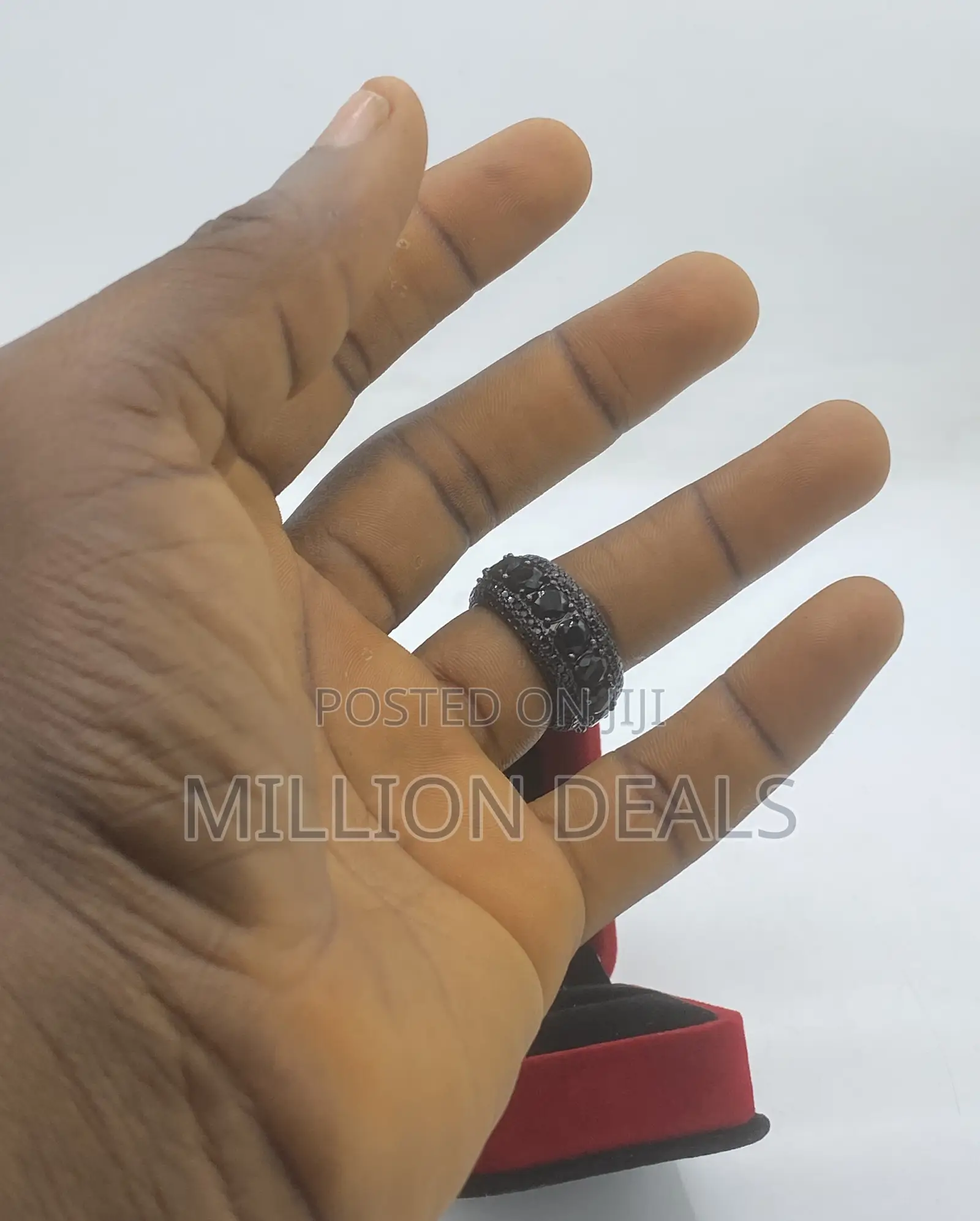 Black Iced Lux Men’S Stylish Ring