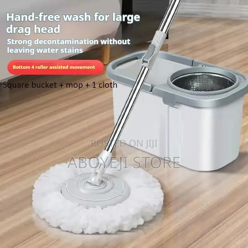 Automatic Bucket Mop With Rotating Home Cleaning Brush,Mop