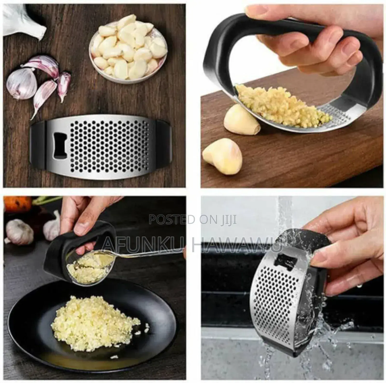 Stainless Ark Garlic Press