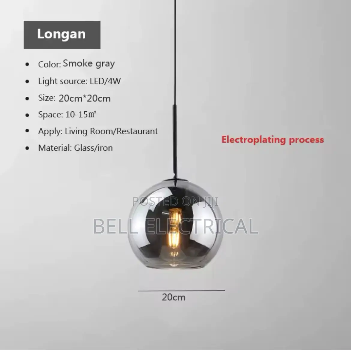 Nordic Glass Pendant Light Glass Hanging