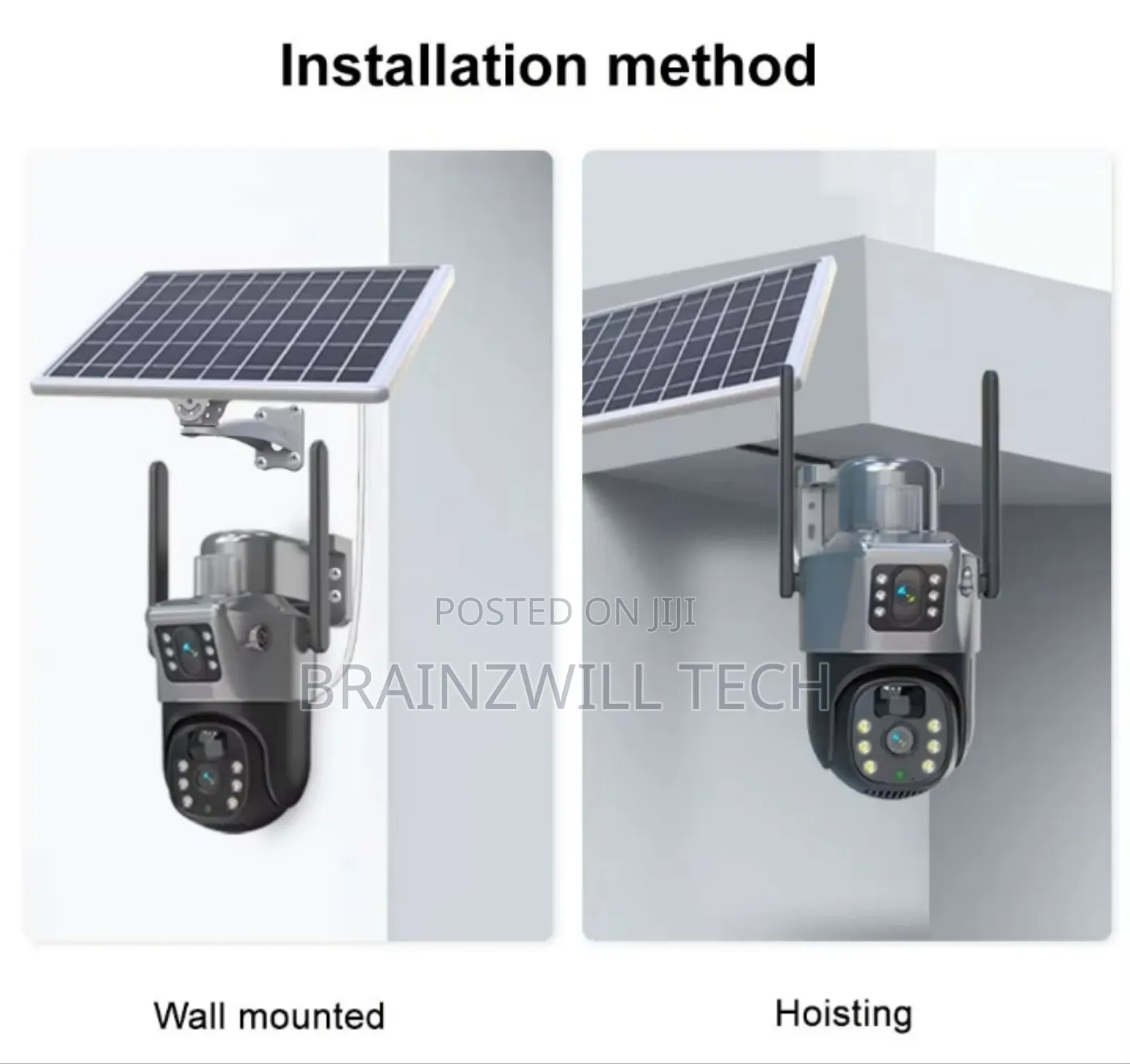 V380 4g Solar Dual Lens Camera