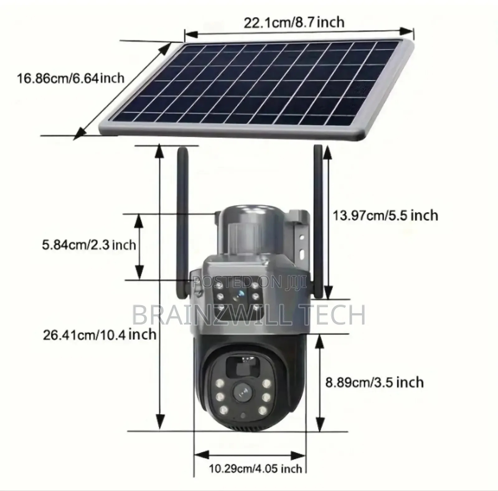 V380 4g Solar Dual Lens Camera