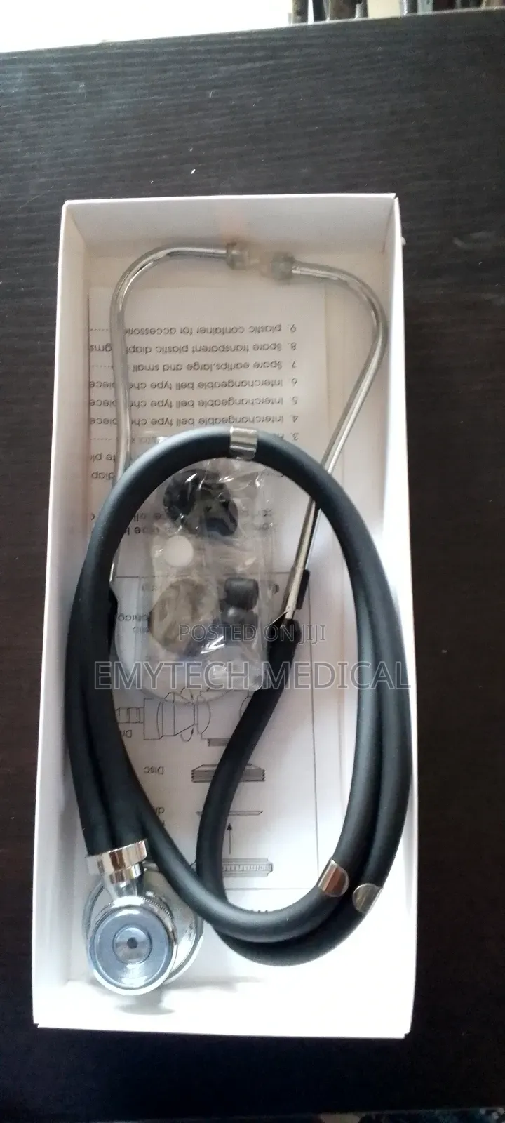 Medical Stethoscope With Double Tube and Extra Accessories