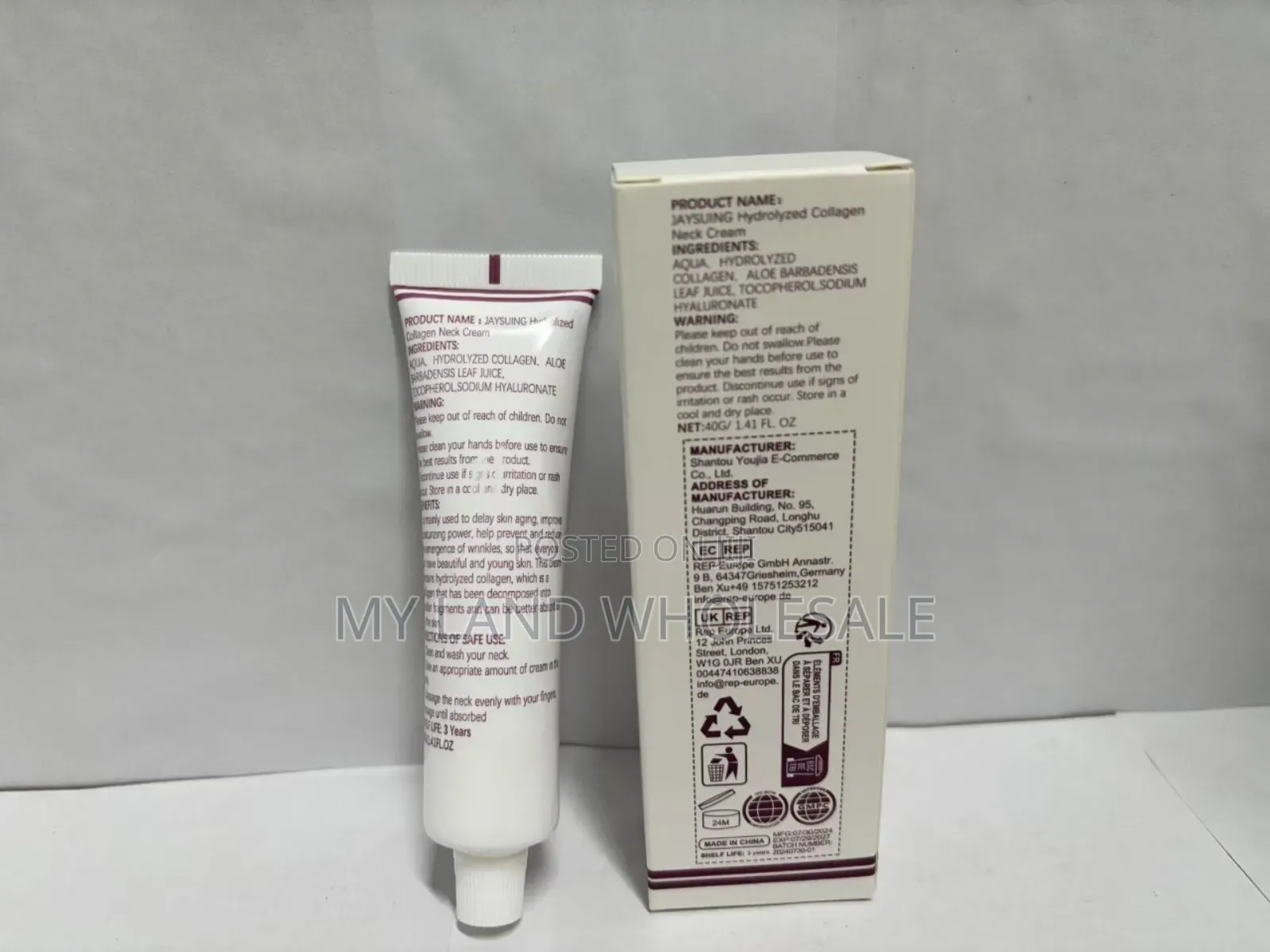 Hydrolyzed Collagen Face and Neck Cream /Skin Care.