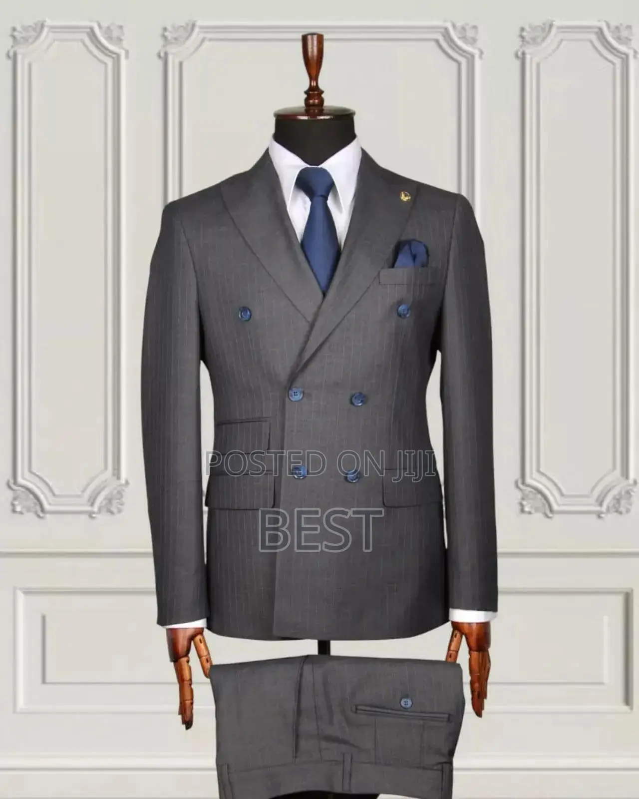 Stripes Double Bottom Luxury Turkish Suit