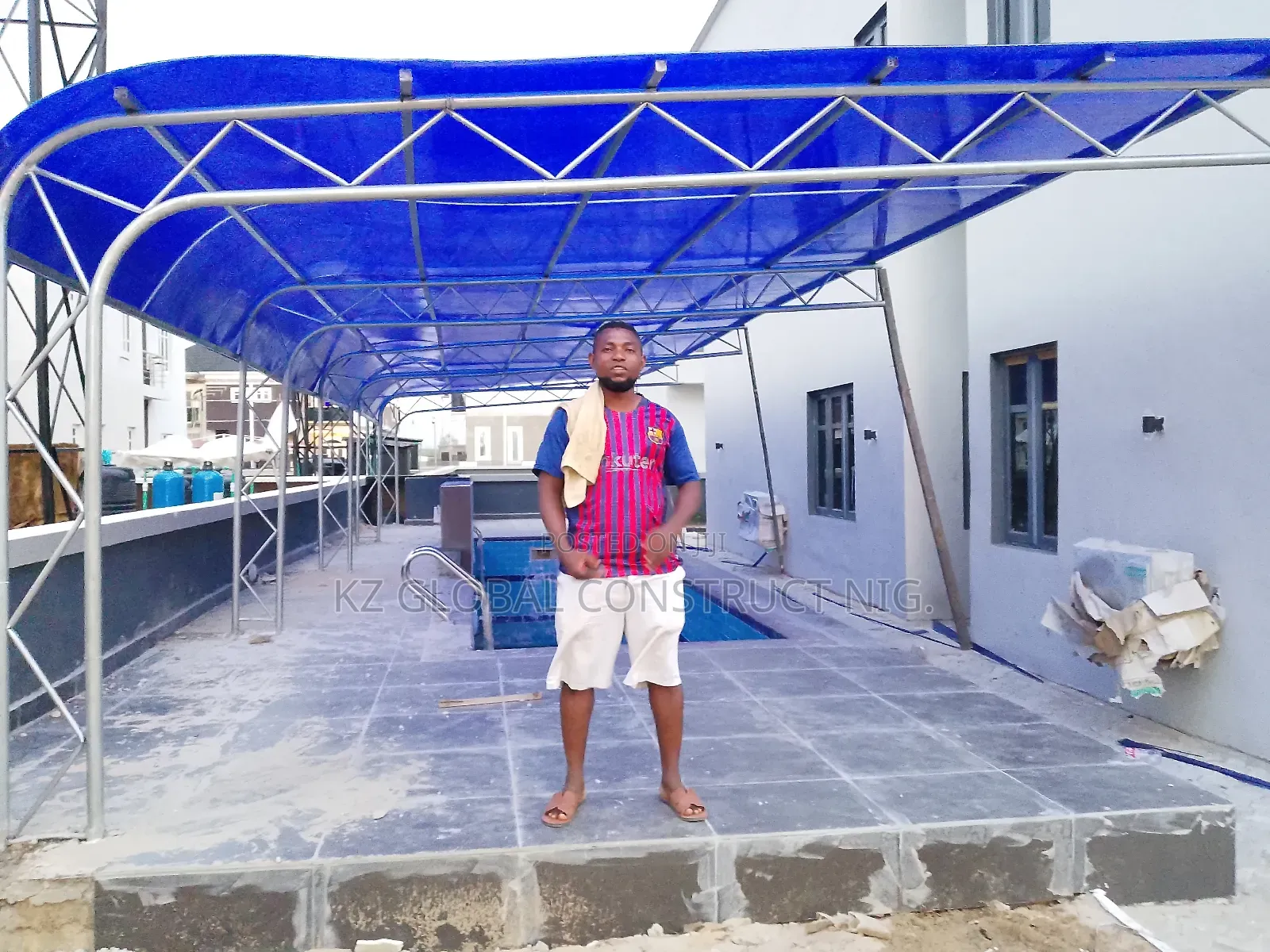 Swimming Pool Covering Shade