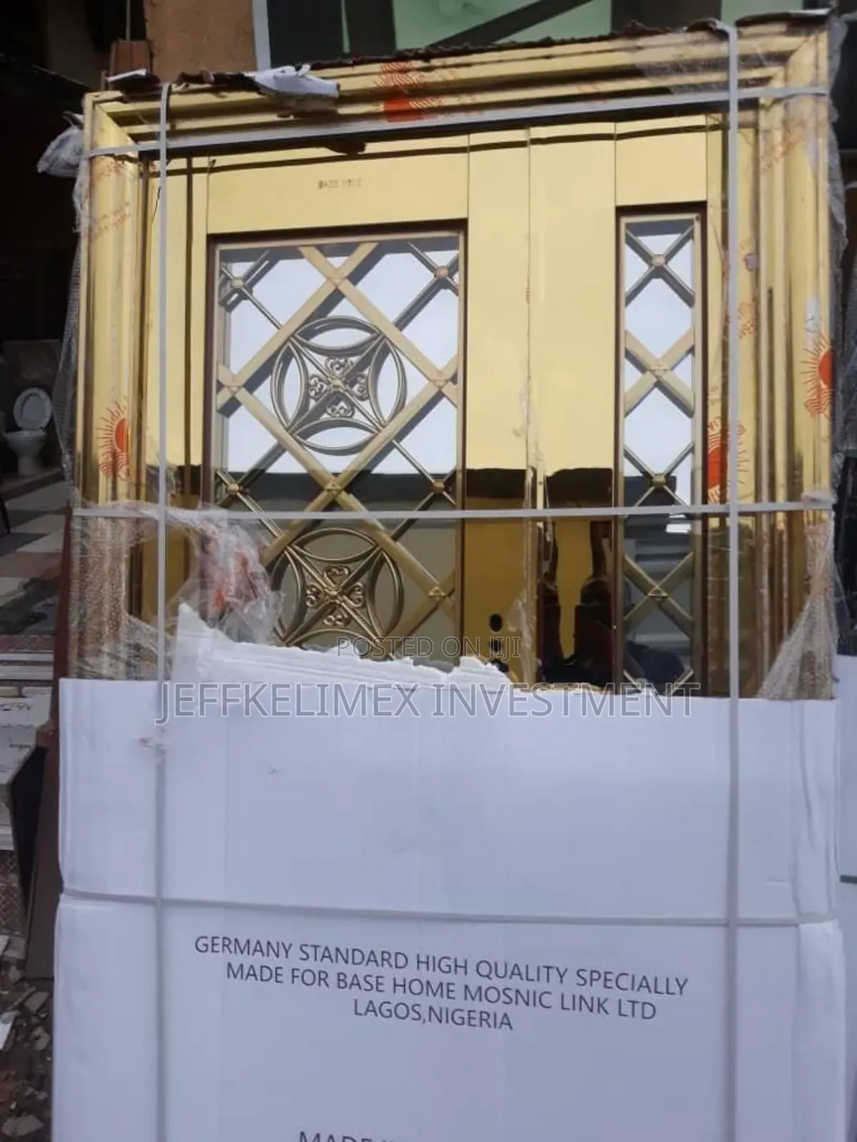 Golden Glass Door