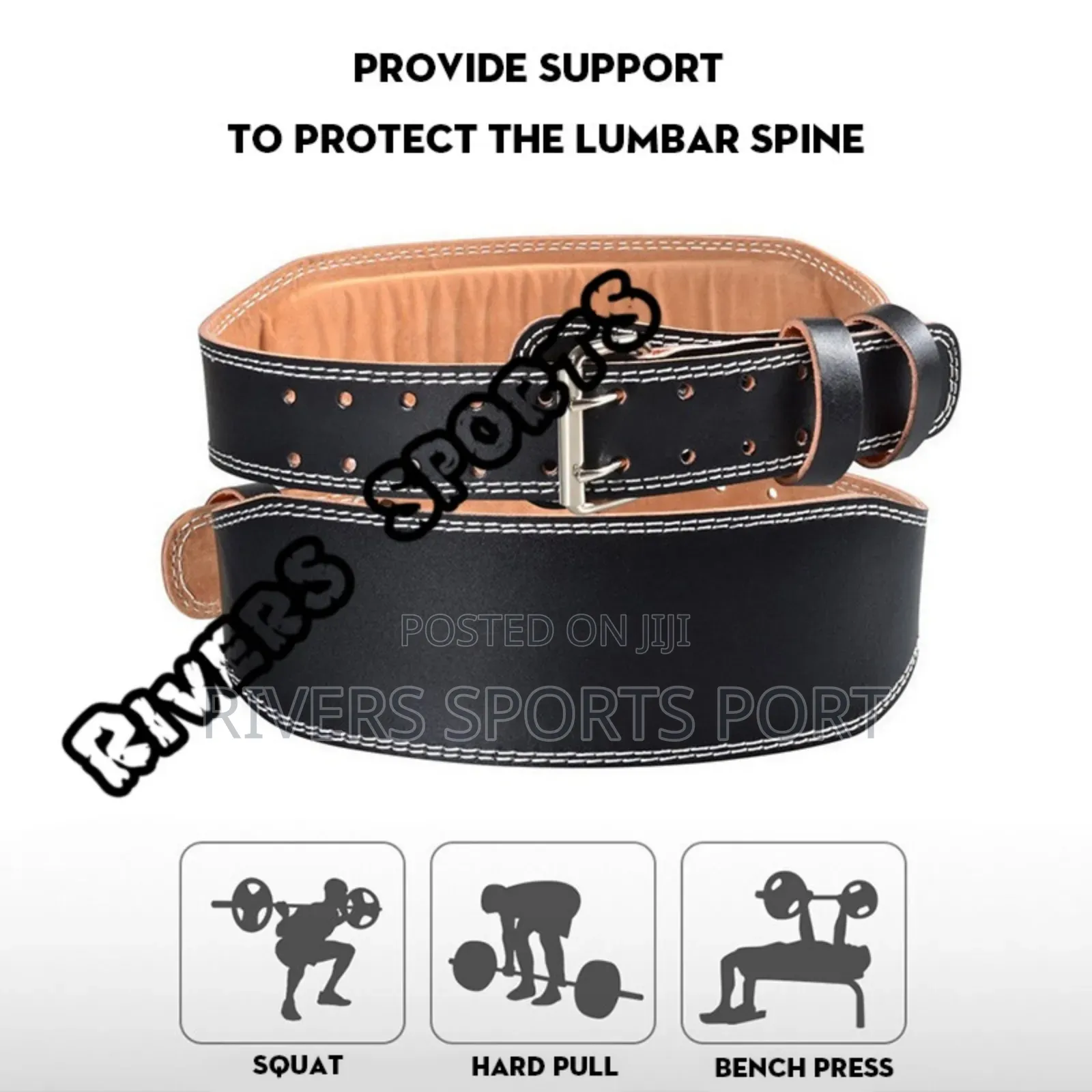 GNG Fitness Deluxe Gym Belt Unisex Weight Lifting Belt